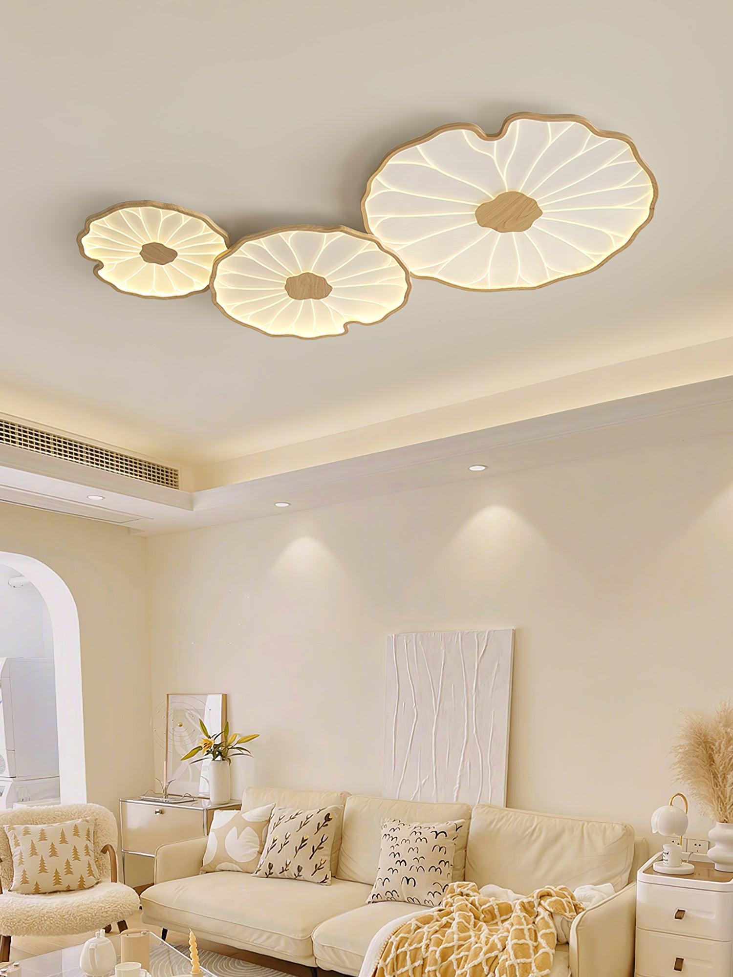 Nami Wood Grain Ceiling Lamp