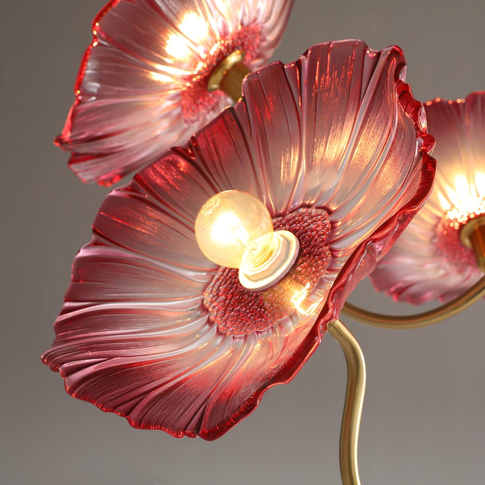 Verdal Frosted Leaf Chandelier
