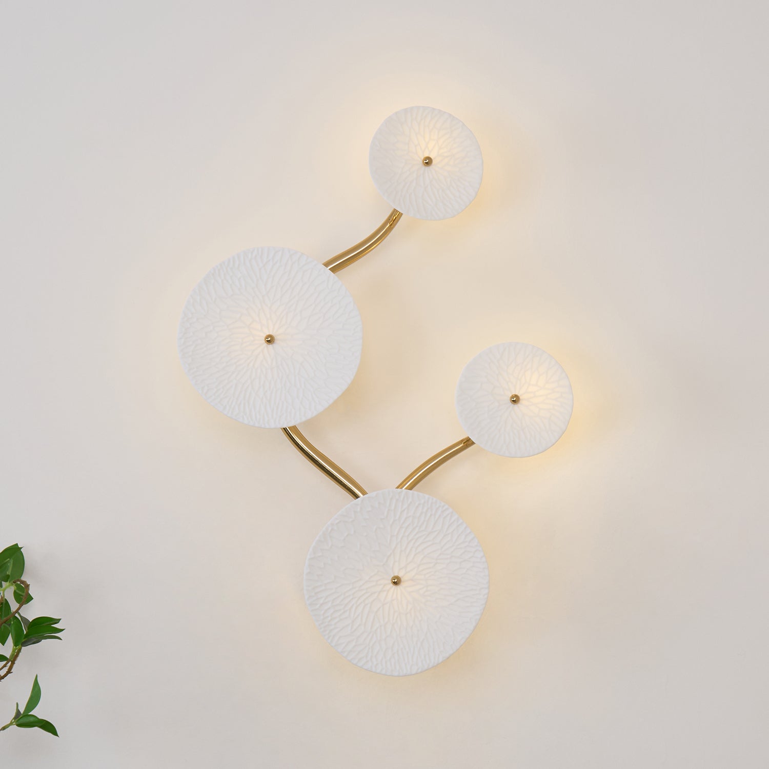 Bloom Ceramic Petal Sconce