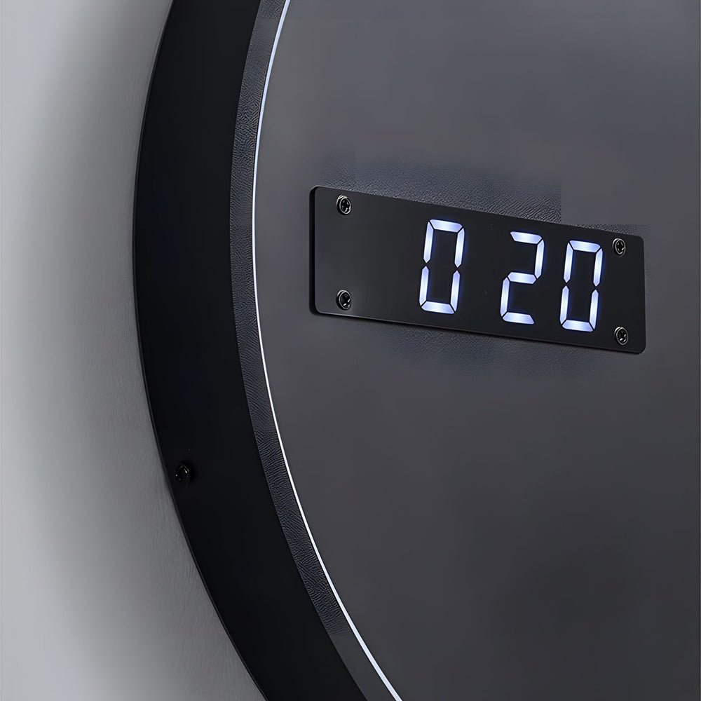 Moon LED Wall Light with Digital Clock