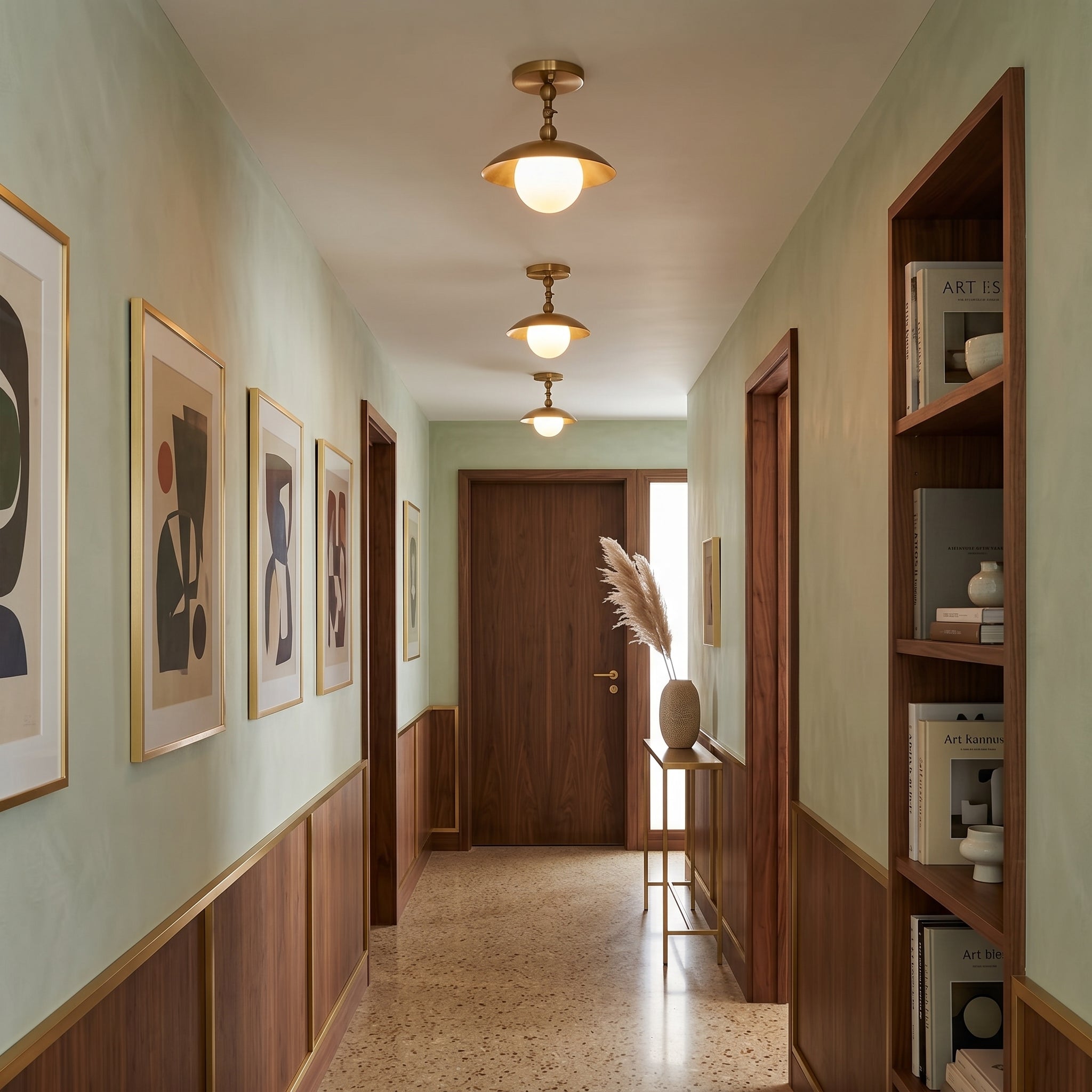 Odell Semi-Flush Ceiling Lamp