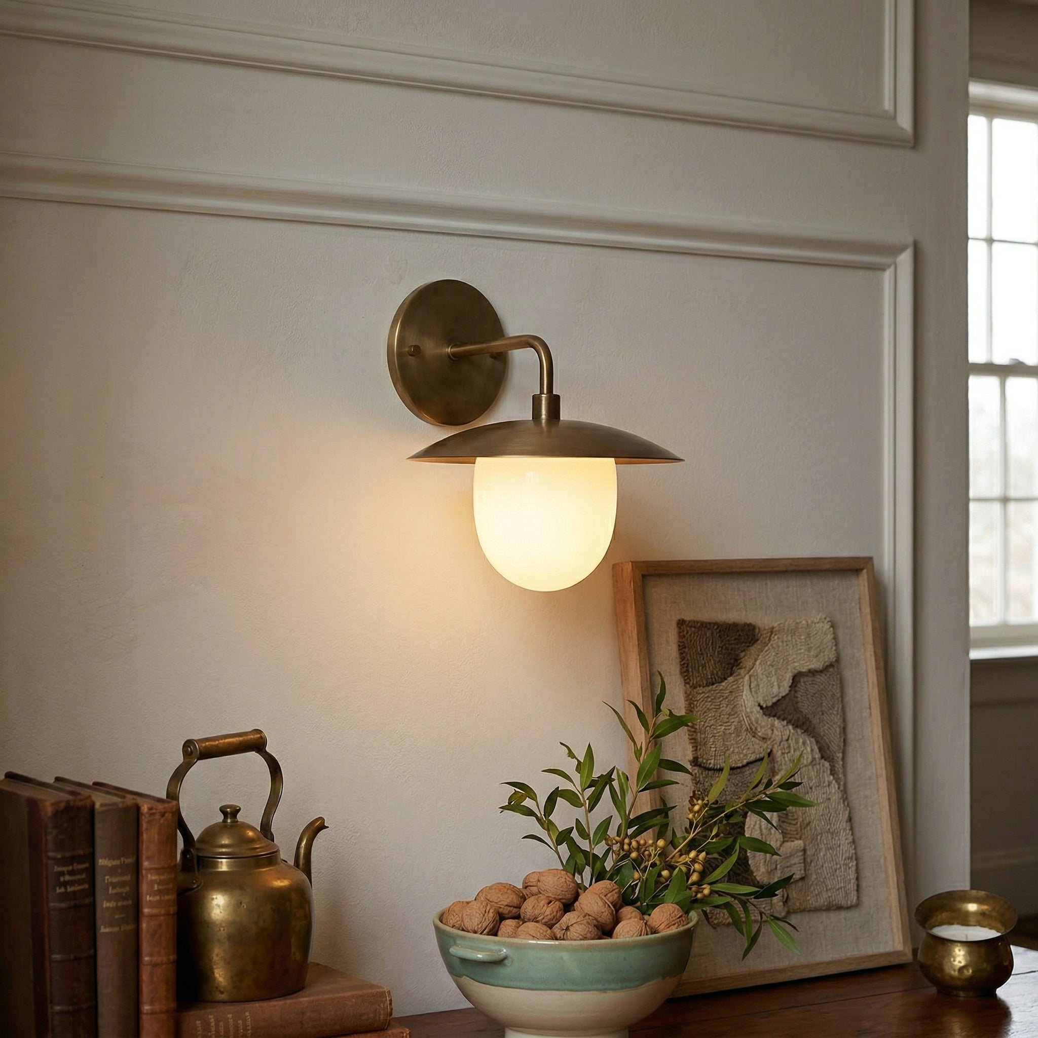 Coupe Opal Dish Sconce