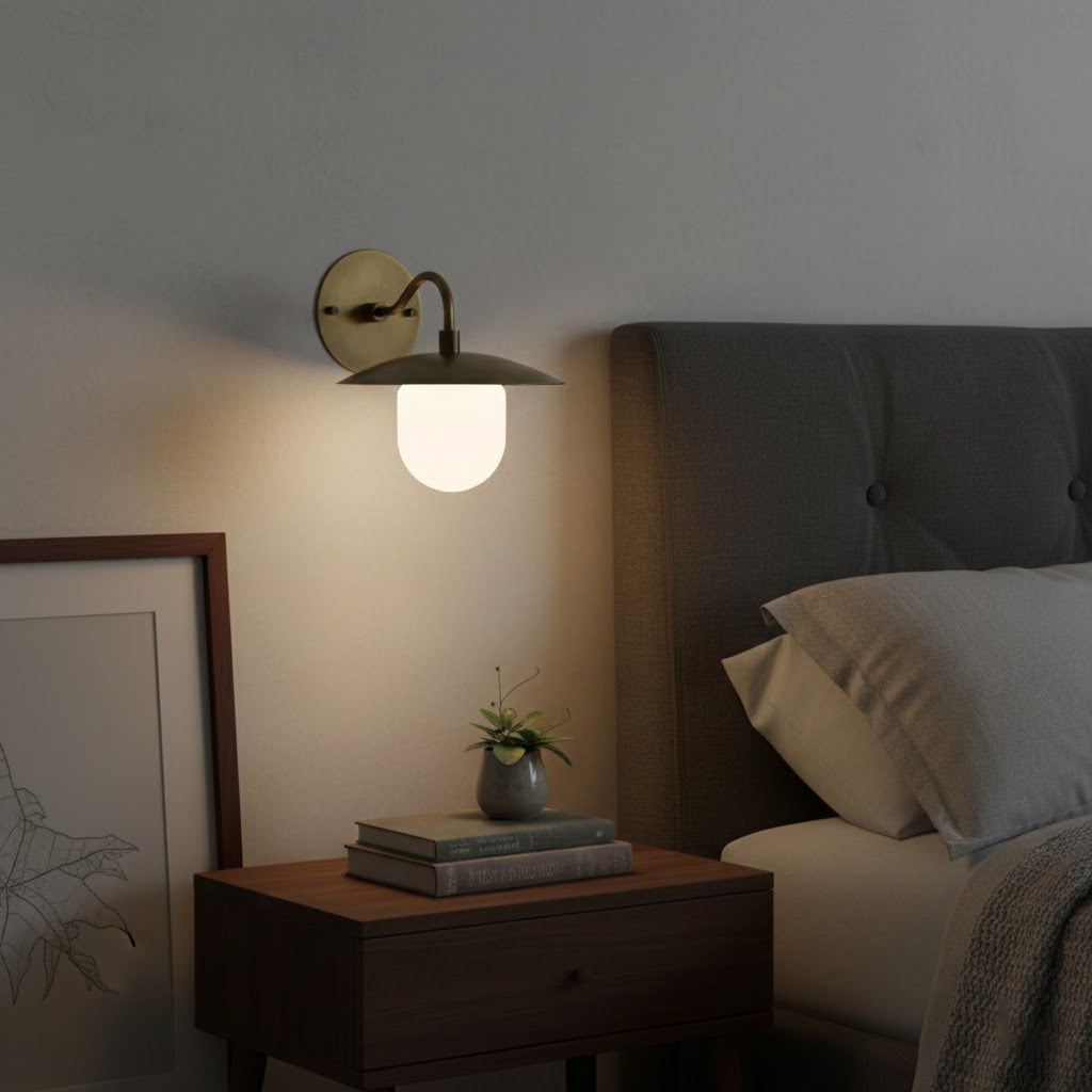 Coupe Opal Dish Sconce