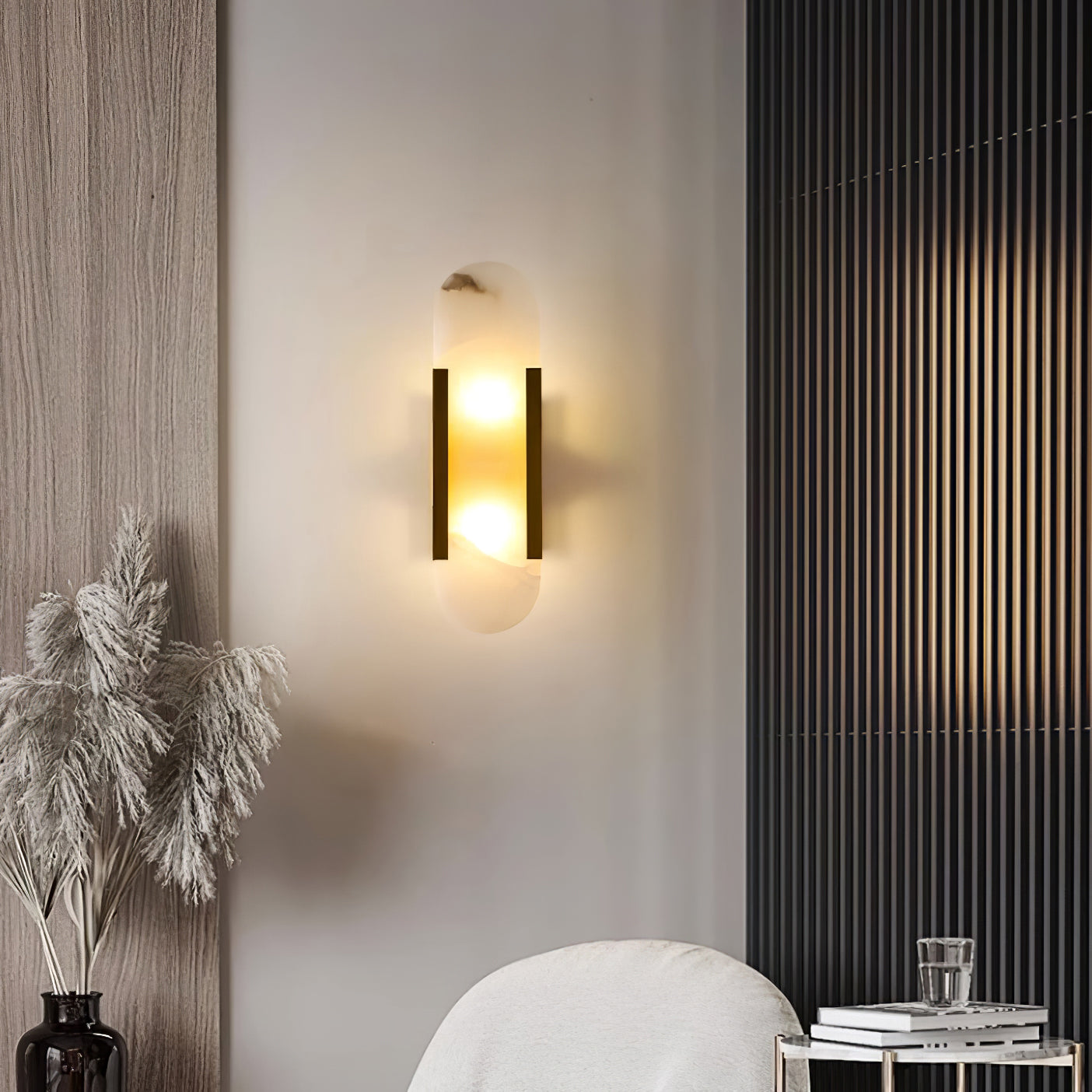 Lumia Stone Column Sconce