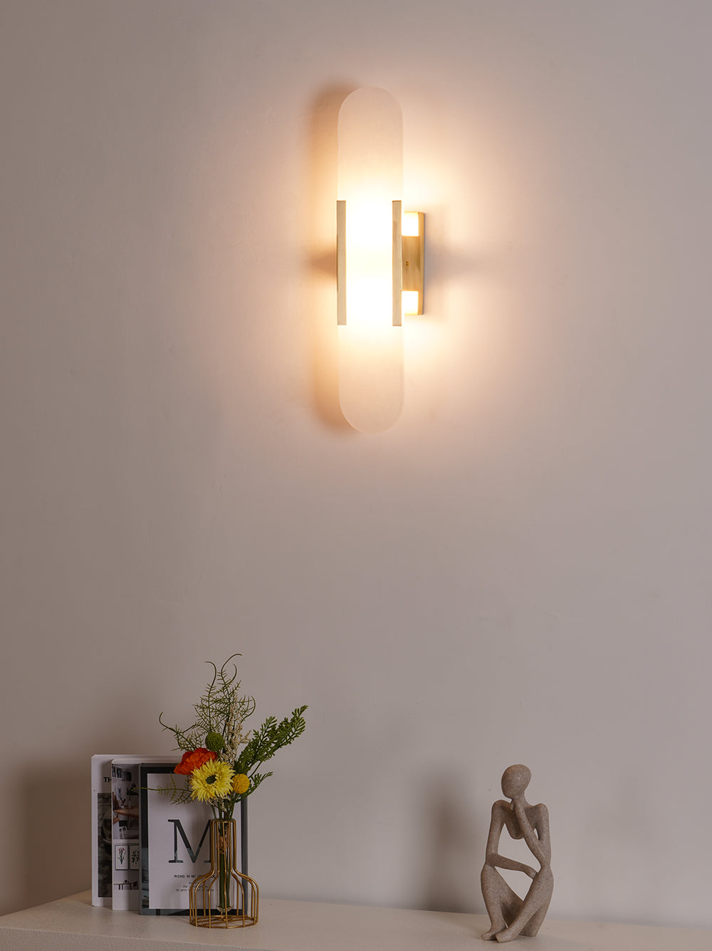 Lumia Stone Column Sconce