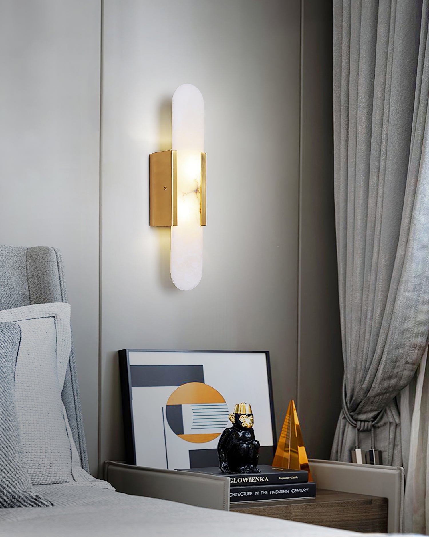 Lumia Stone Column Sconce