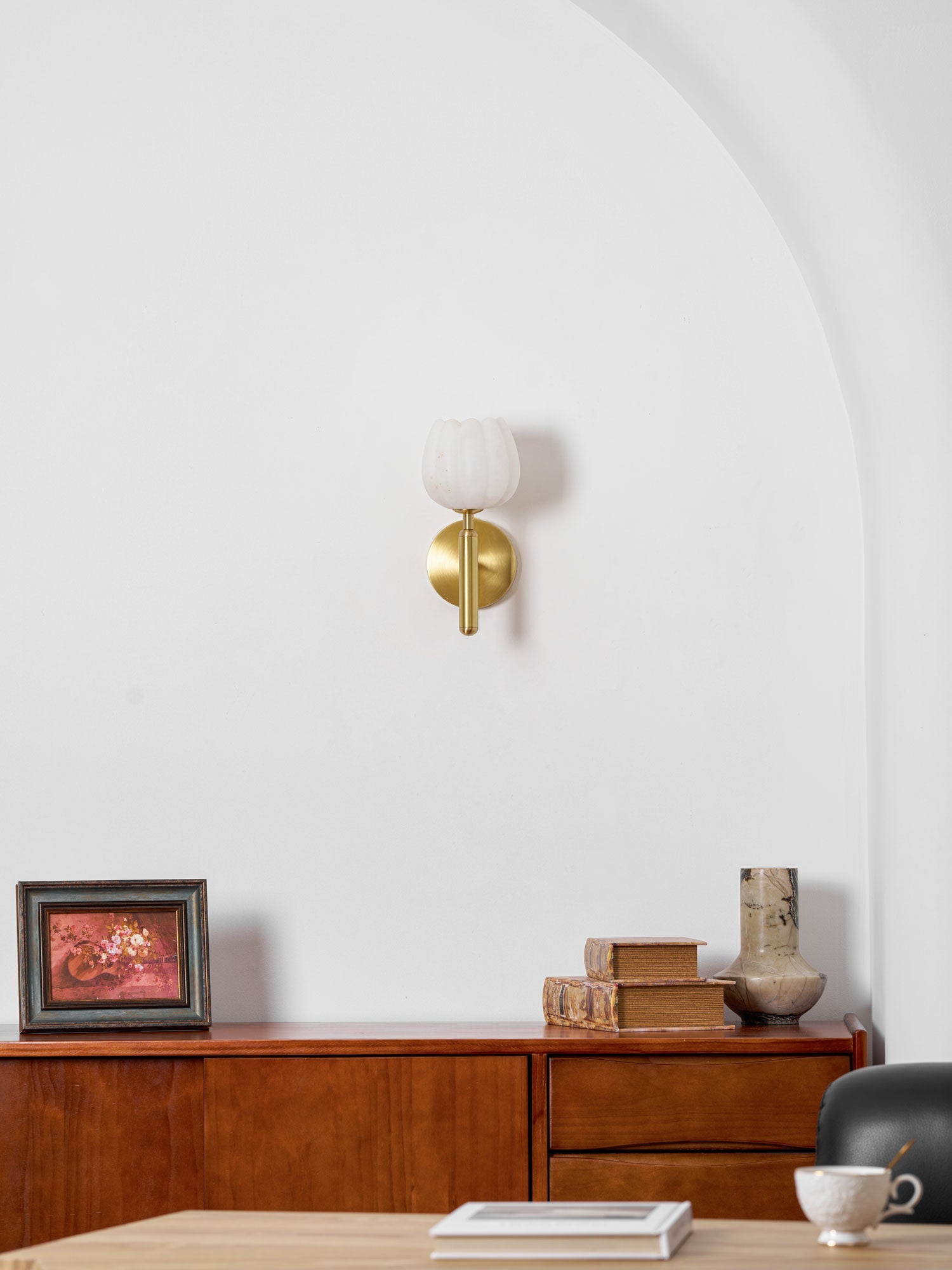 Fiore Alabaster Sconce