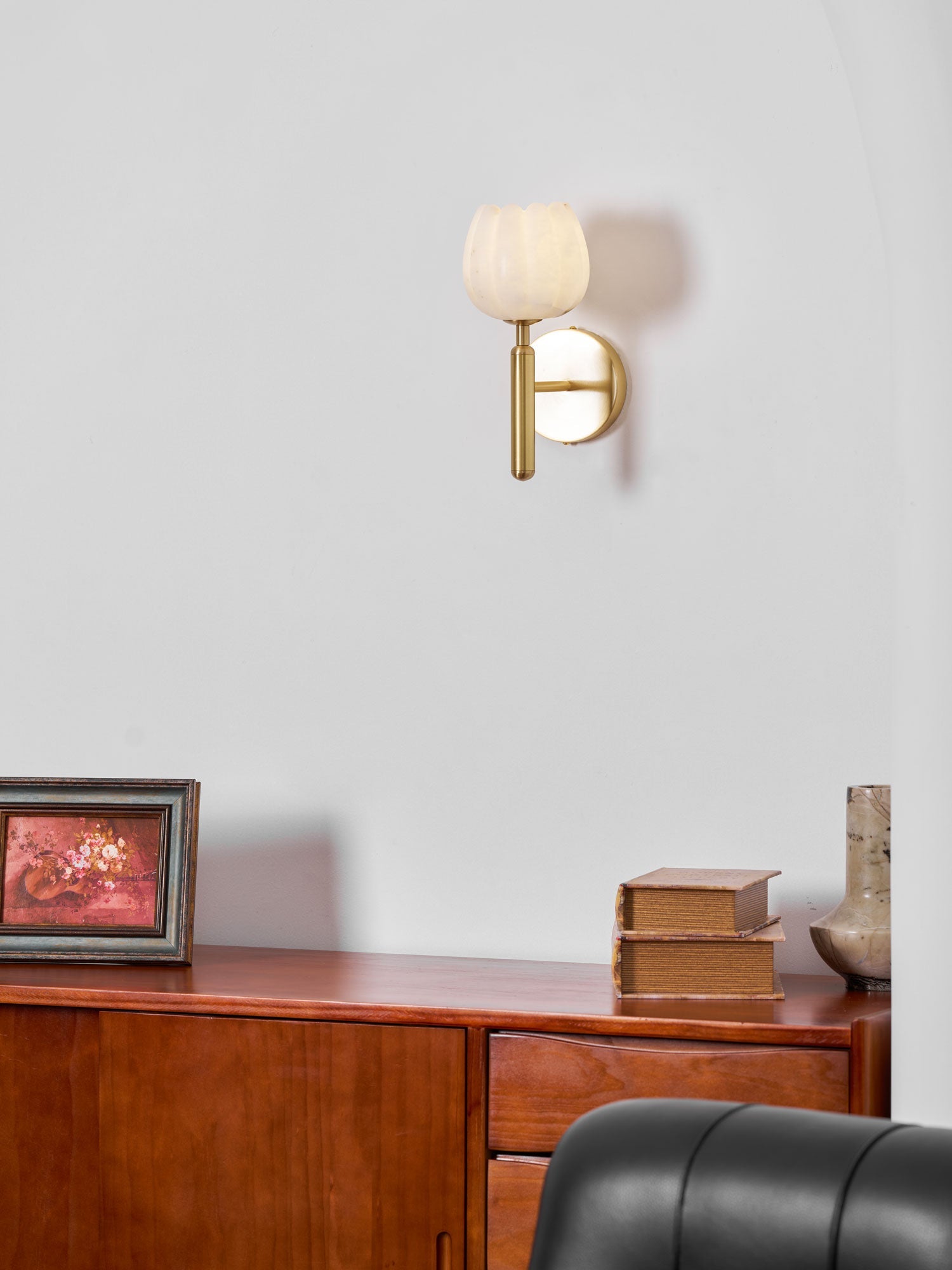 Fiore Alabaster Sconce