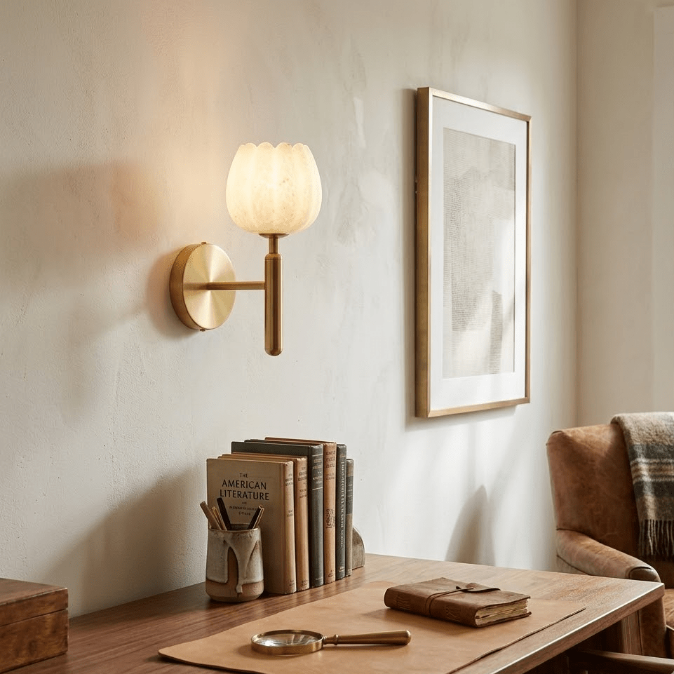 Fiore Alabaster Sconce