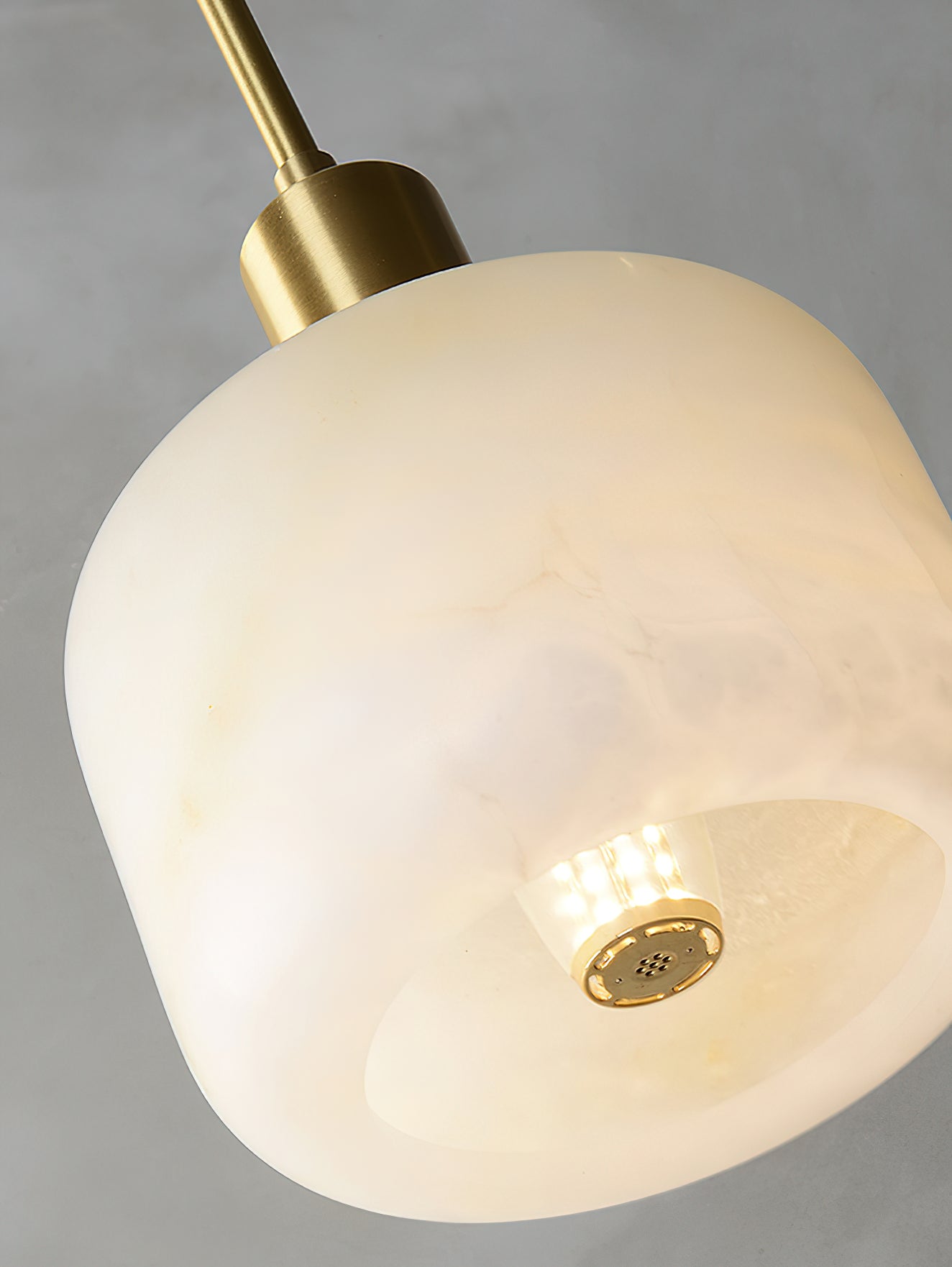 Cascading Alabaster Cube Chandelier