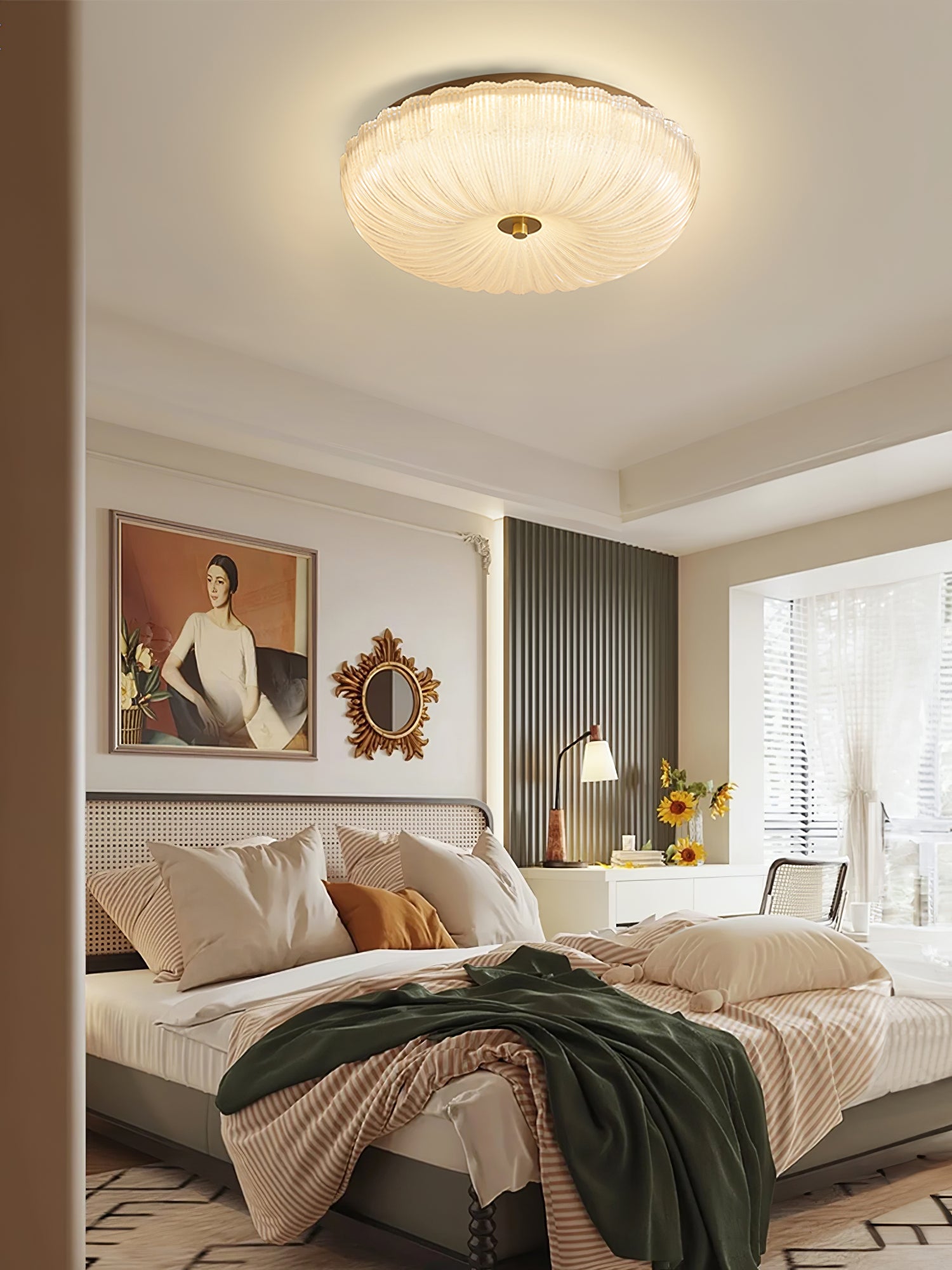 Solstice Frosted Glass Flush Mount
