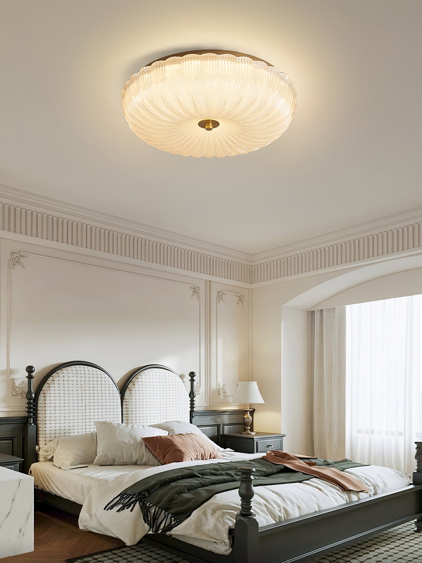 Solstice Frosted Glass Flush Mount