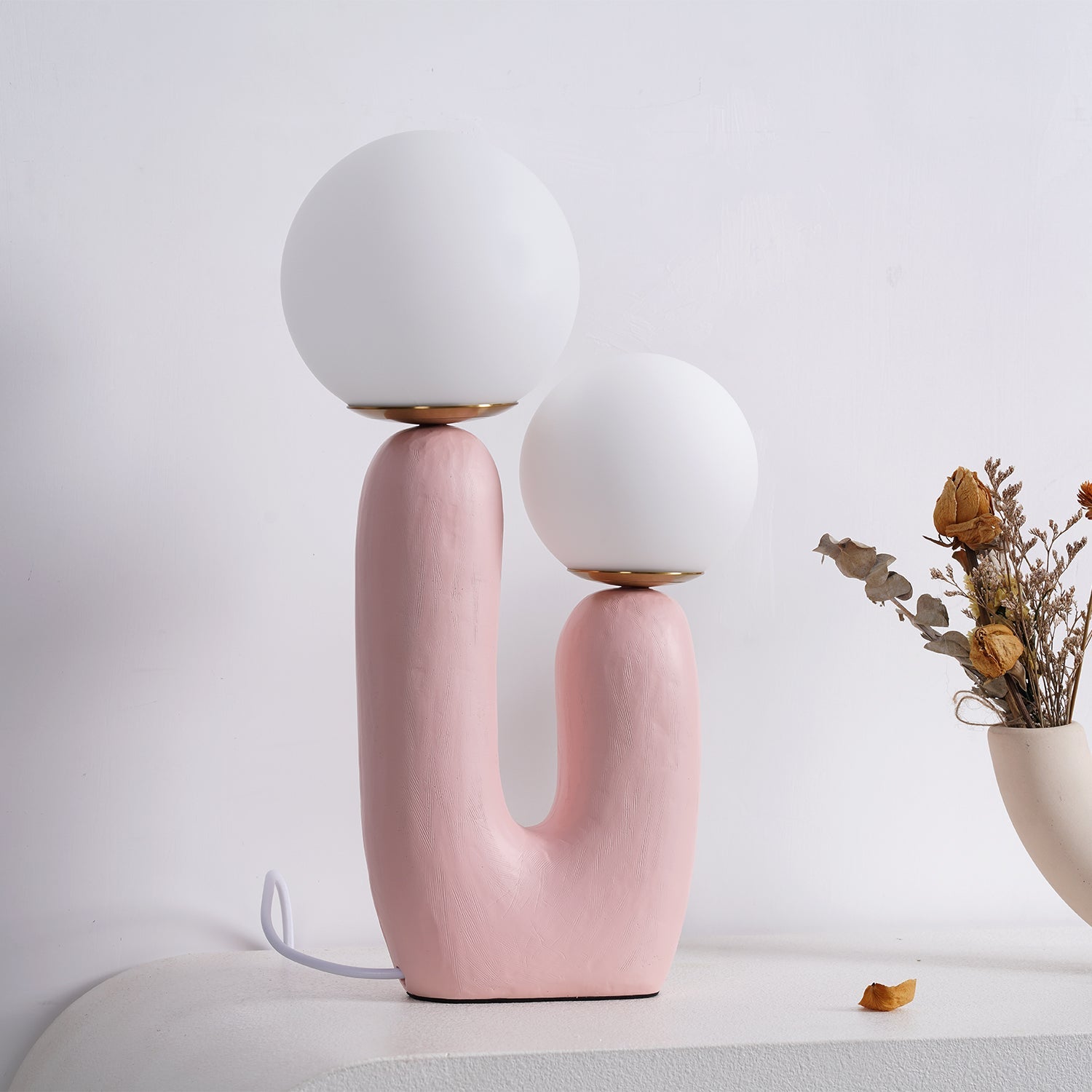 Bolla Opal Glass & Resin Table Lamp