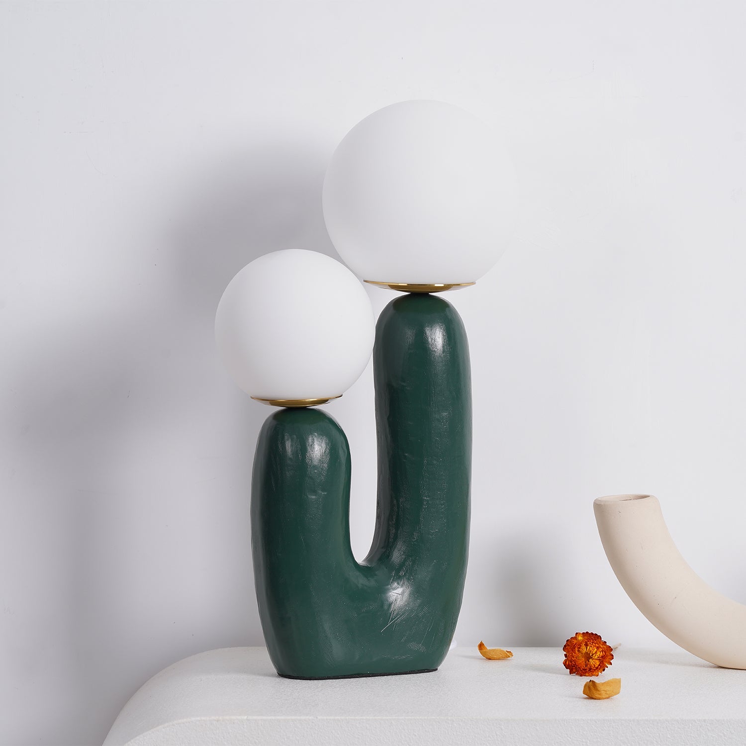 Bolla Opal Glass & Resin Table Lamp