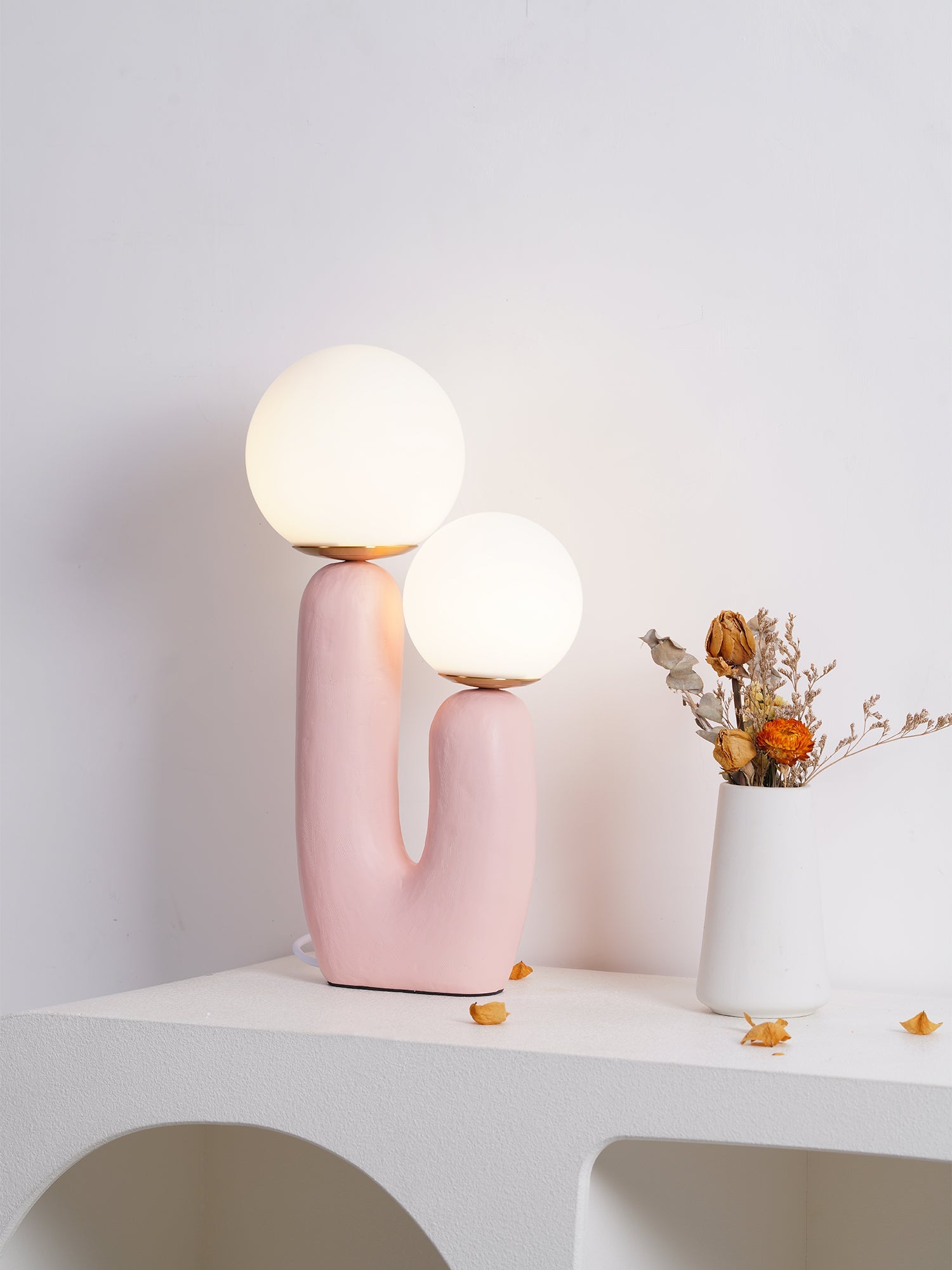 Bolla Opal Glass & Resin Table Lamp