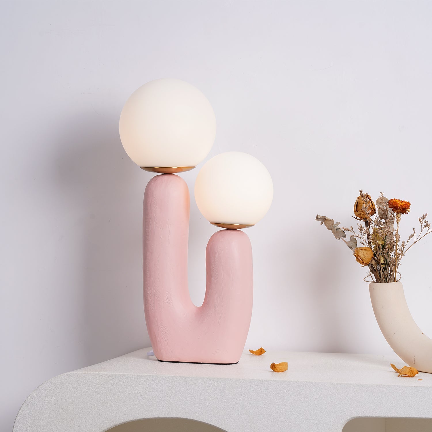 Bolla Opal Glass & Resin Table Lamp