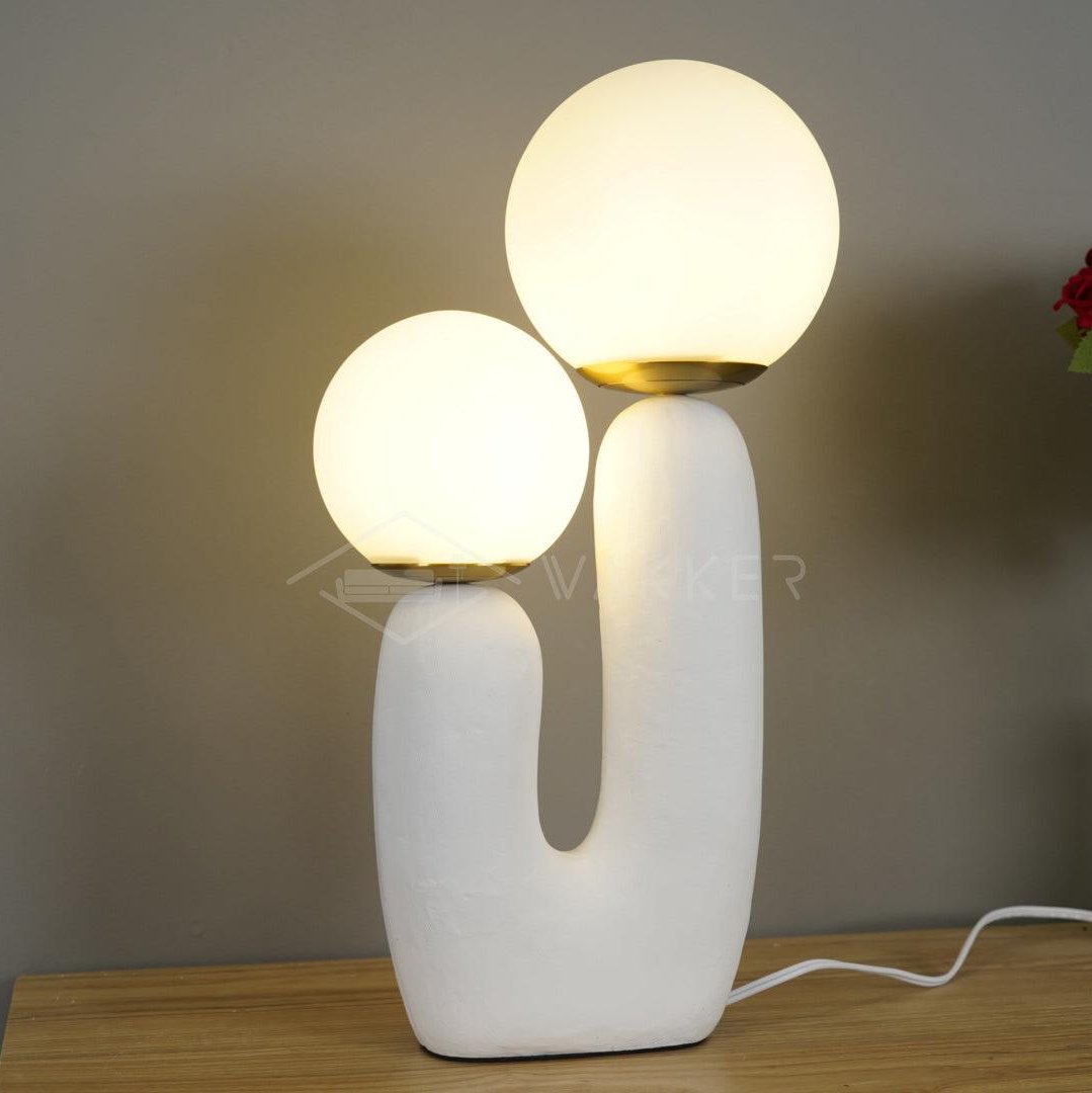 Bolla Opal Glass & Resin Table Lamp