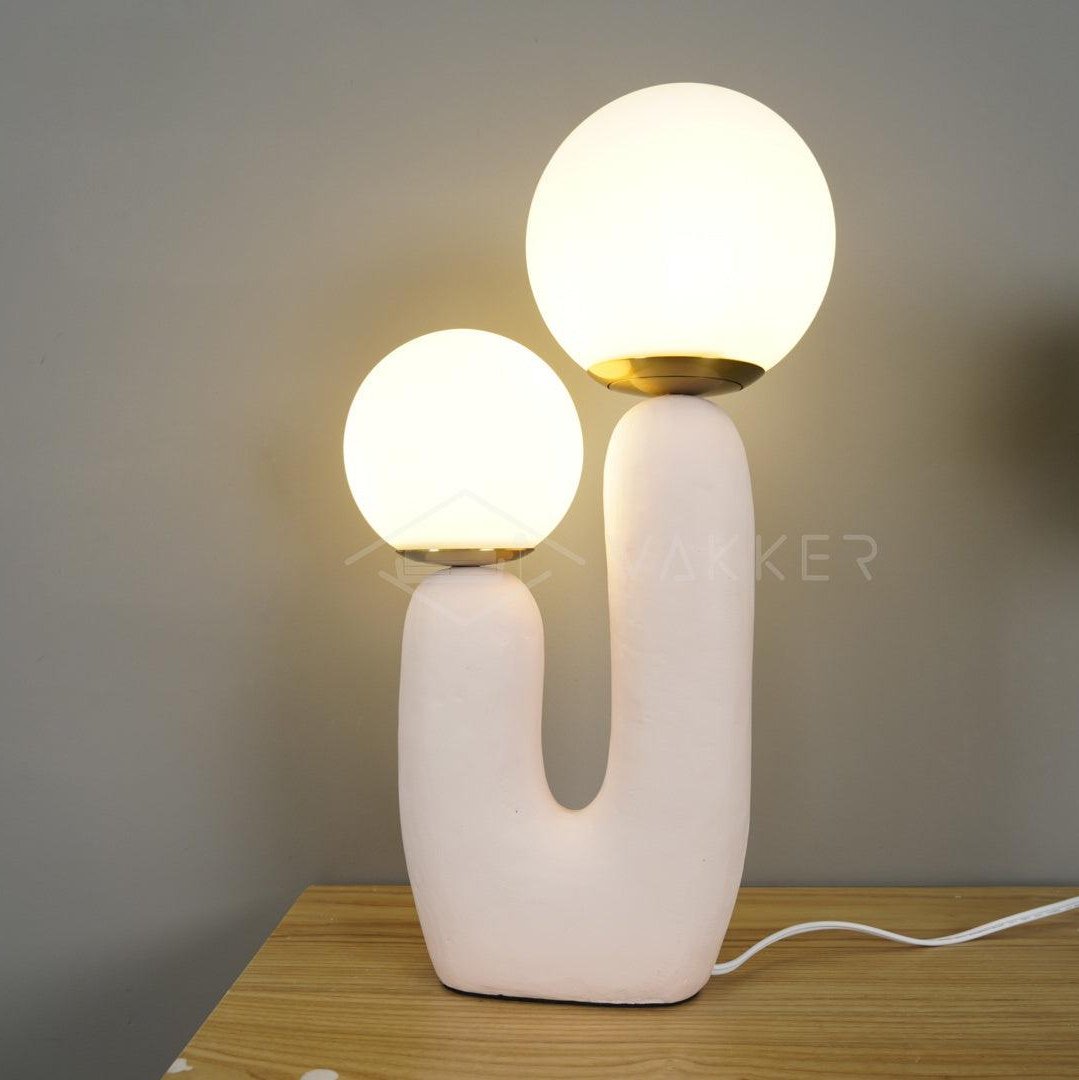 Bolla Opal Glass & Resin Table Lamp