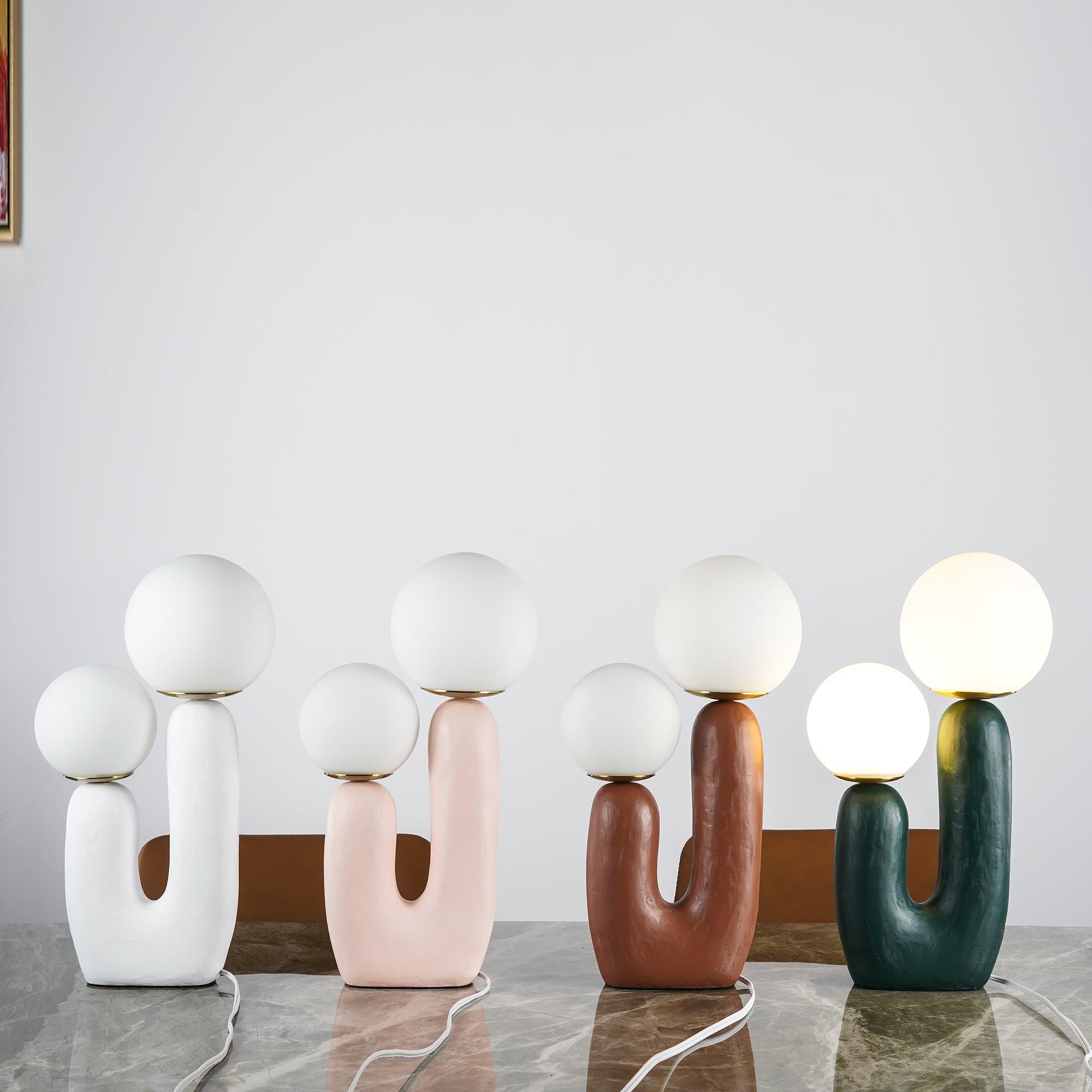 Bolla Opal Glass & Resin Table Lamp