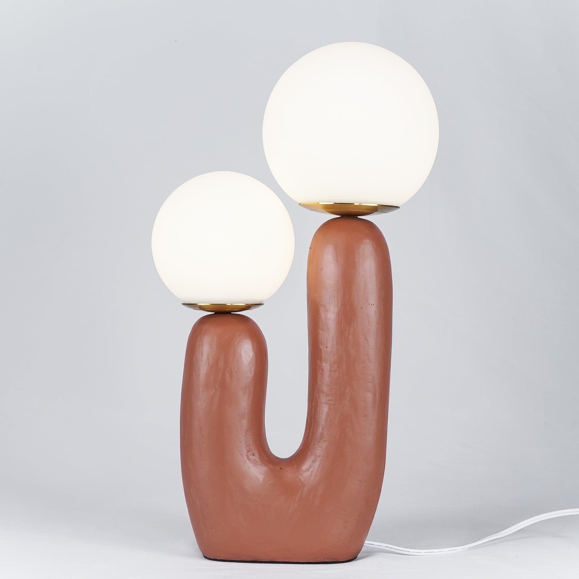 Bolla Opal Glass & Resin Table Lamp