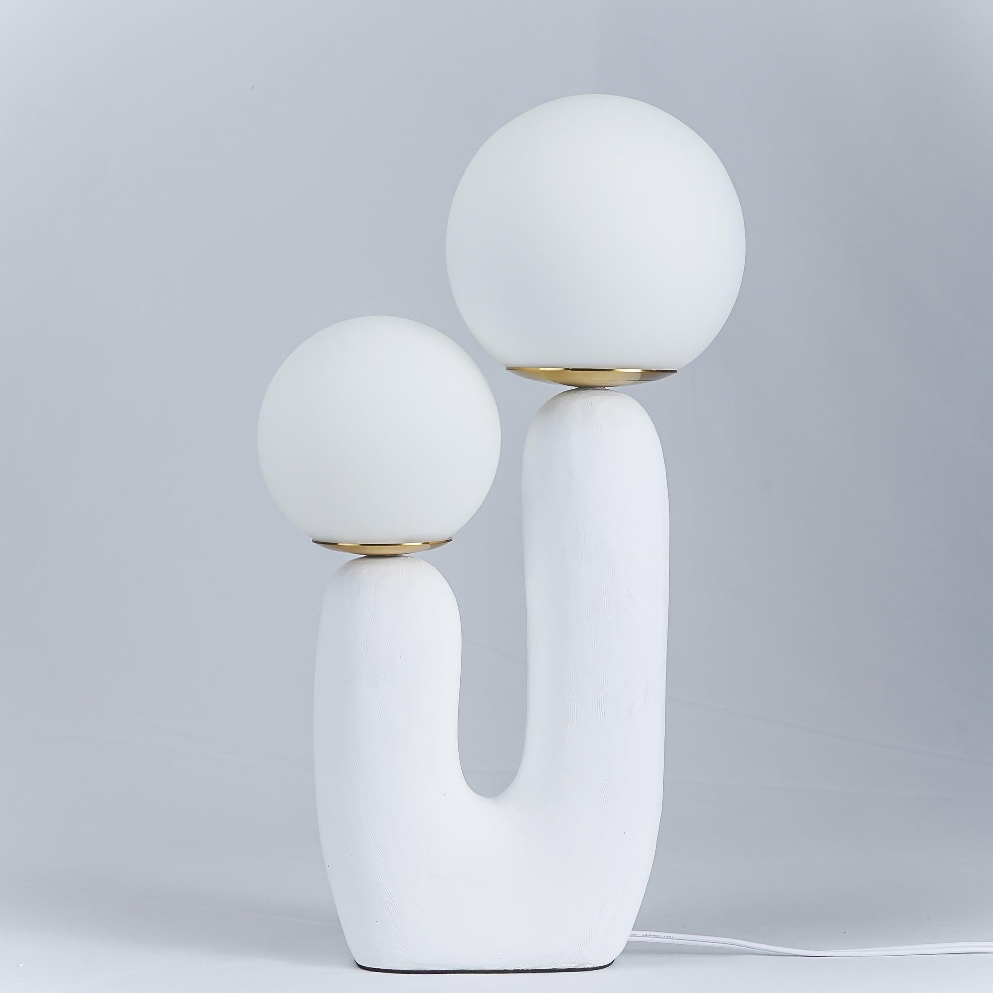 Bolla Opal Glass & Resin Table Lamp