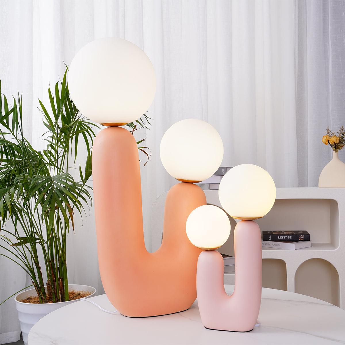 Bolla Opal Glass & Resin Table Lamp