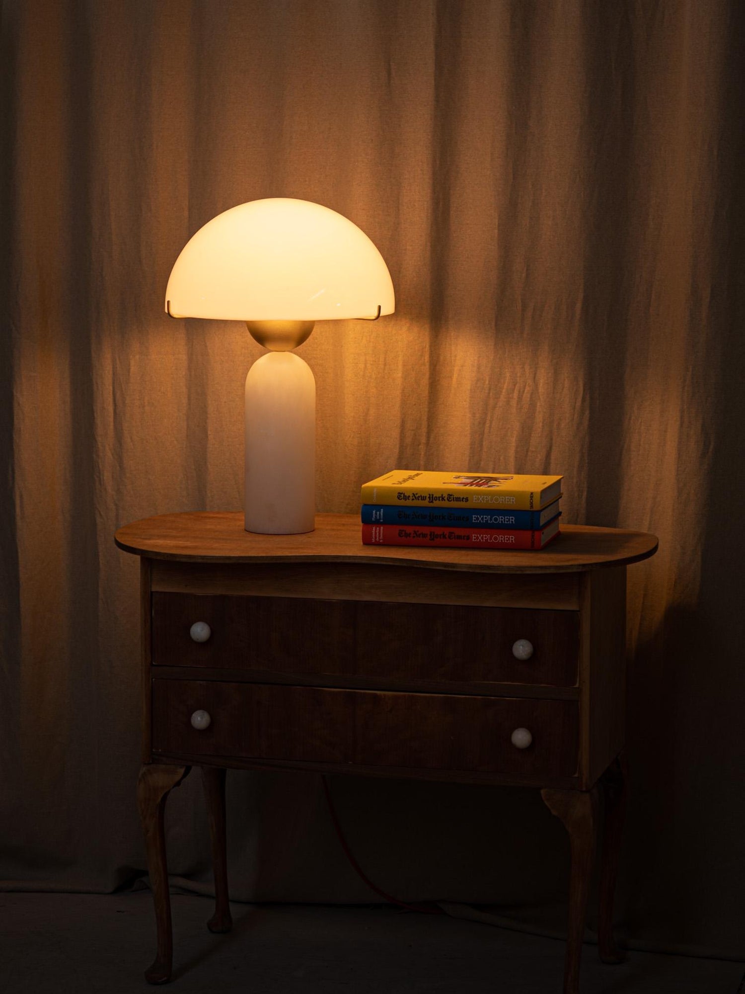 Orbis Hand-Cut Stone Table Lamp
