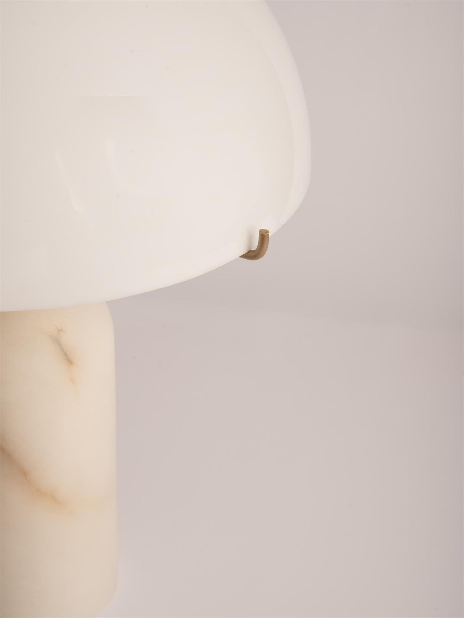 Orbis Hand-Cut Stone Table Lamp