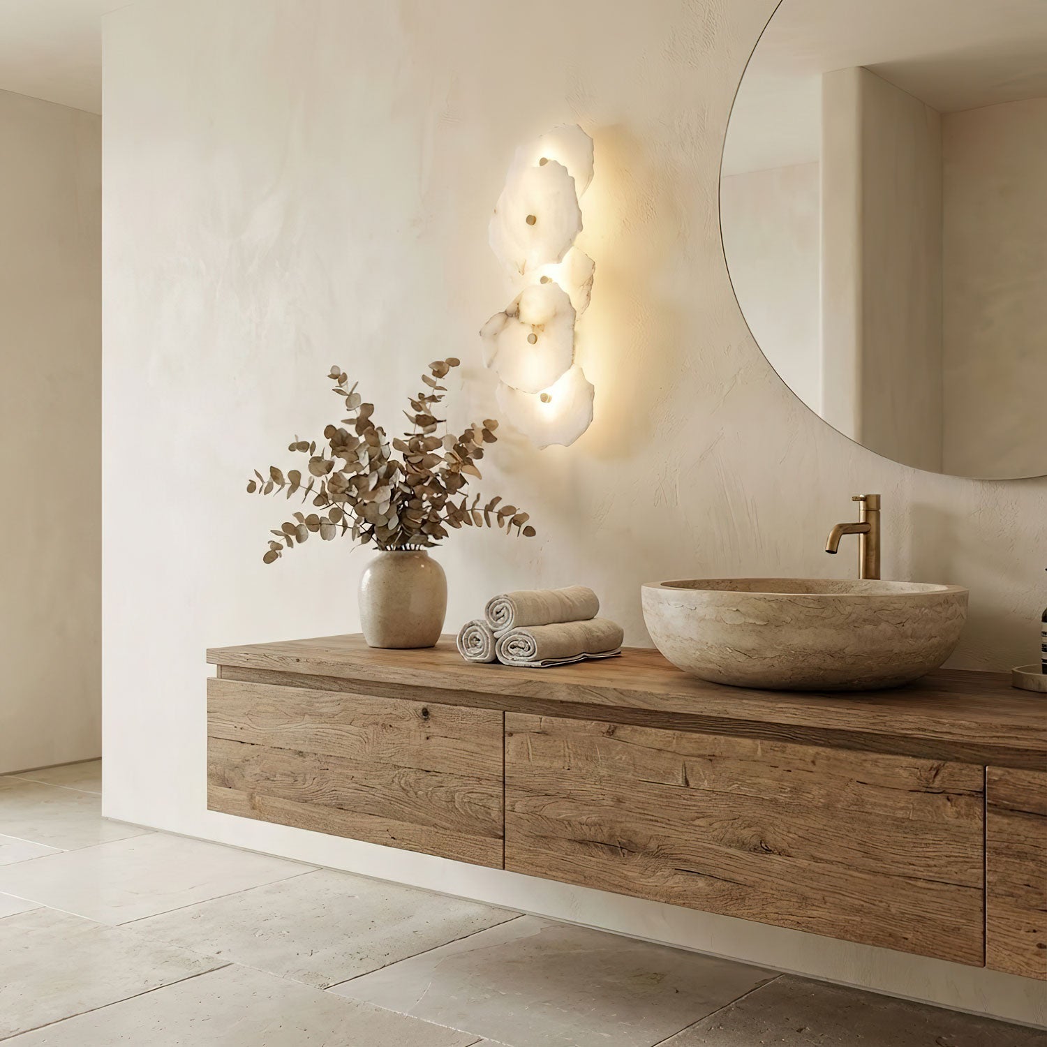 Rivo Alabaster Linear Sconce