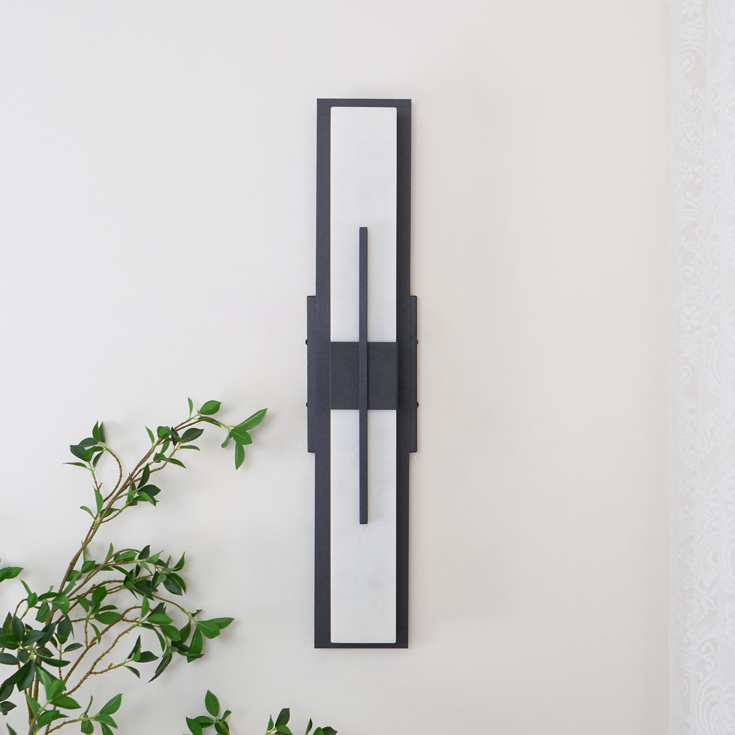 Tall Alabaster Glow Wall Sconce