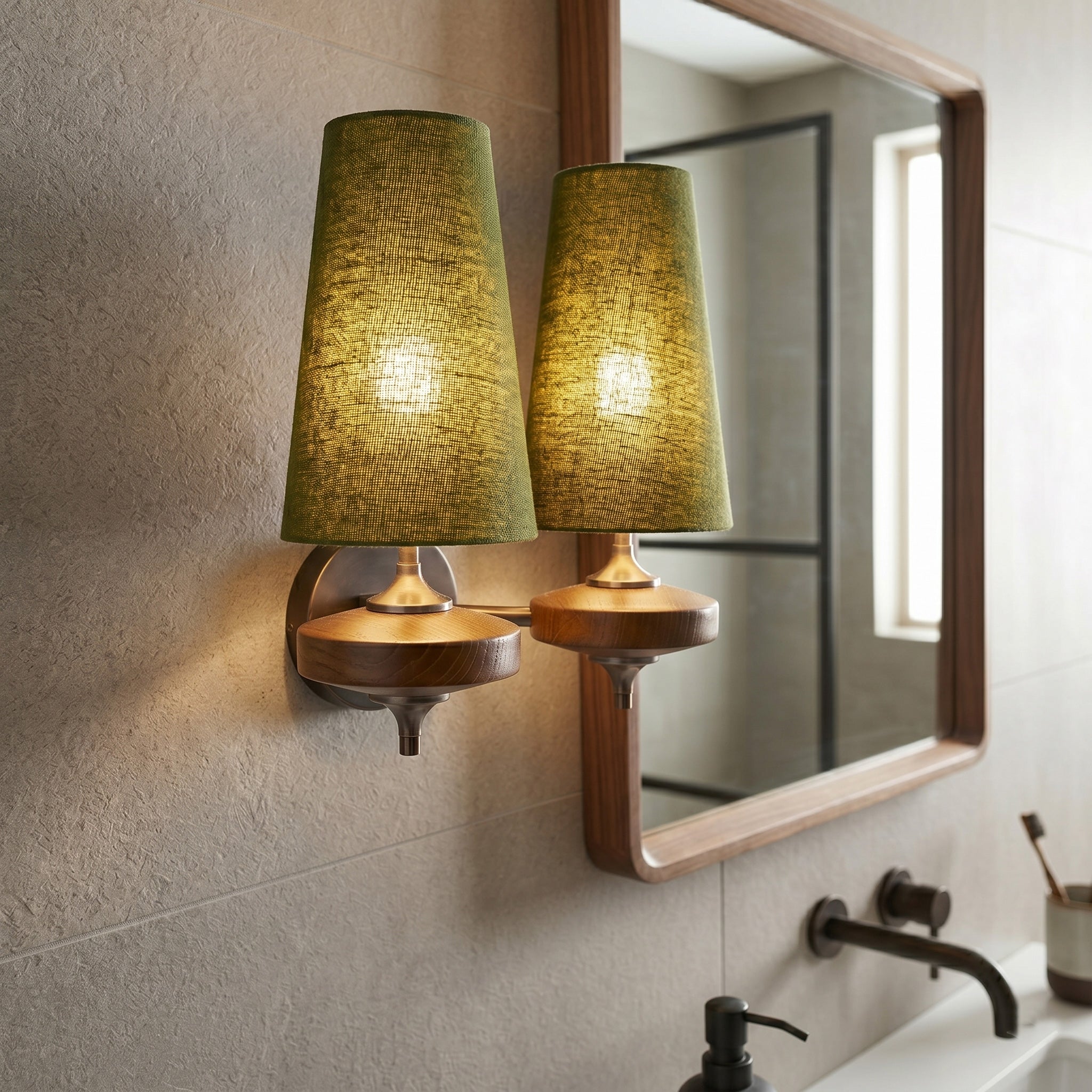 Nikau Walnut Wall Sconce