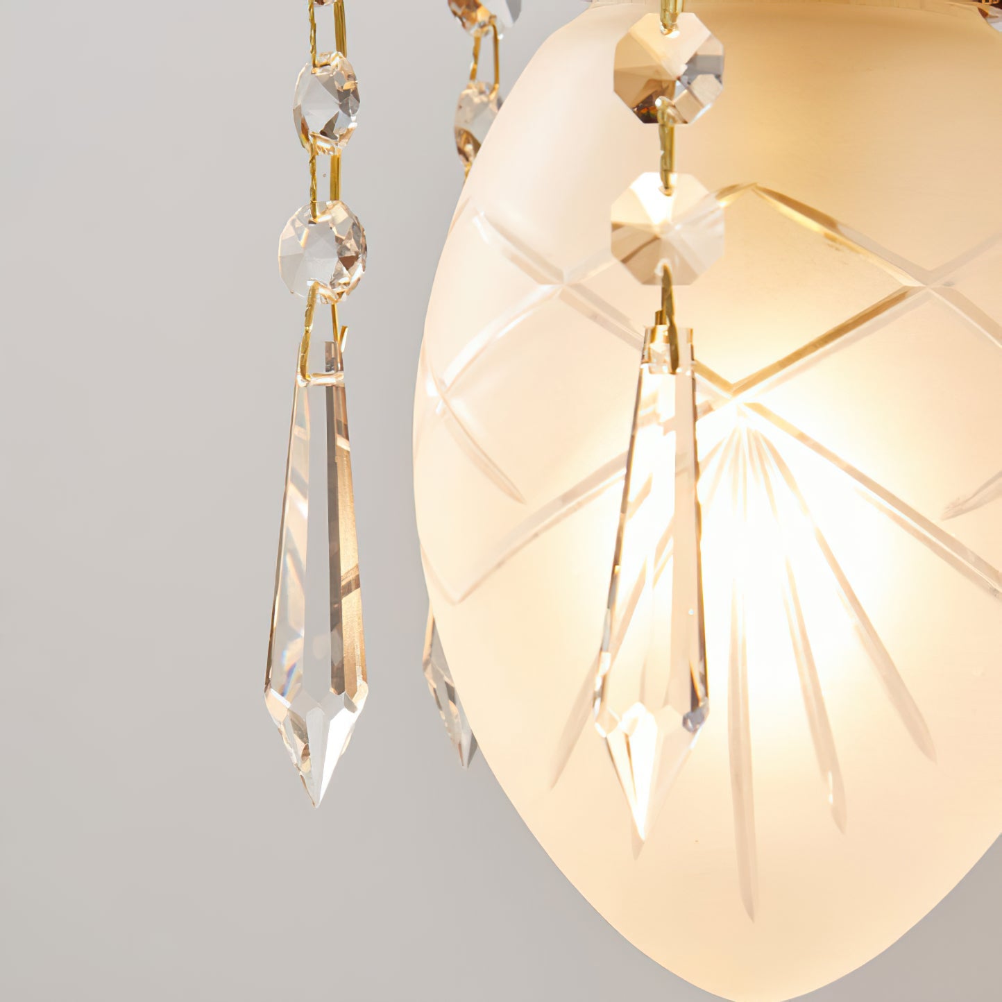 Sculpted Swan Crystal Wall Sconce
