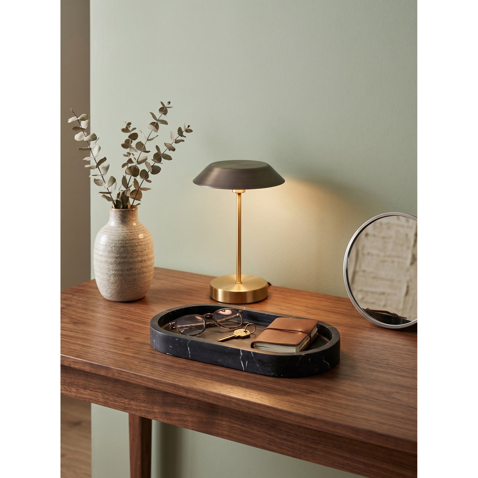Pill Shaped Stone Catchall Tray