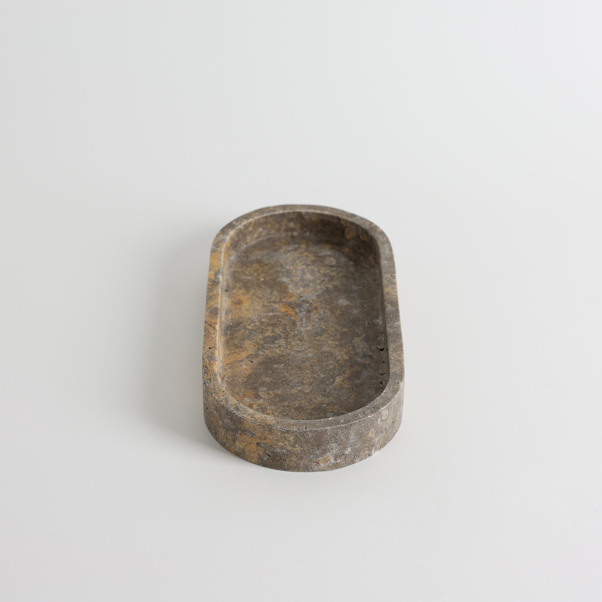 Pill Shaped Stone Catchall Tray