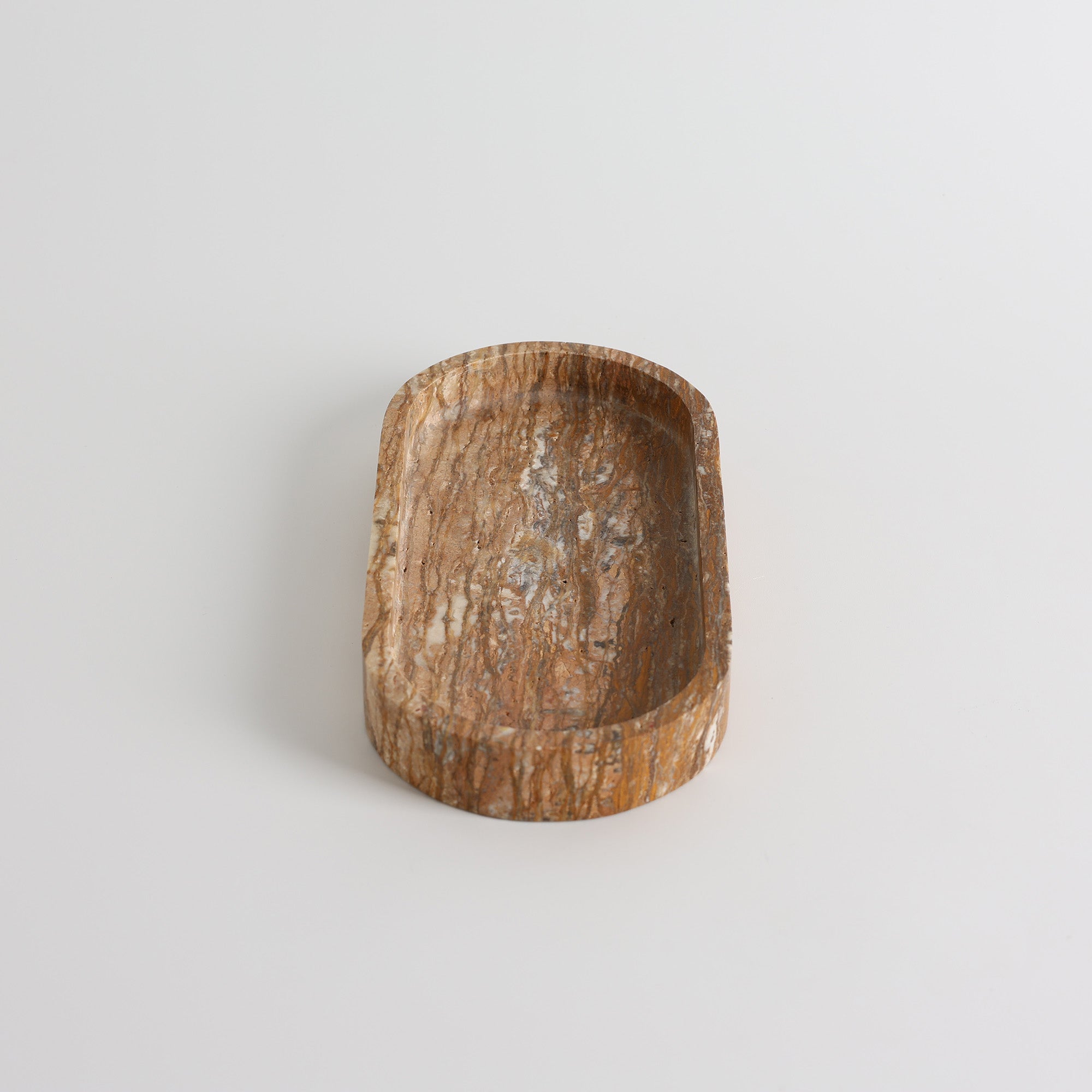 Pill Shaped Stone Catchall Tray