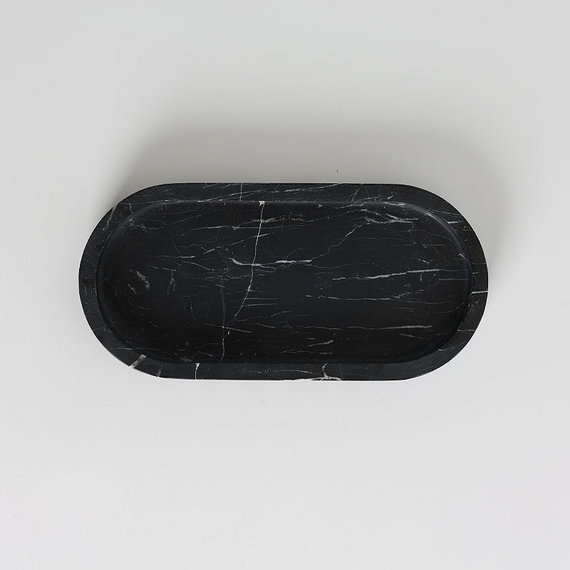 Pill Shaped Stone Catchall Tray
