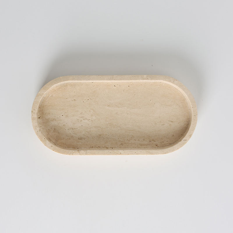 Pill Shaped Stone Catchall Tray