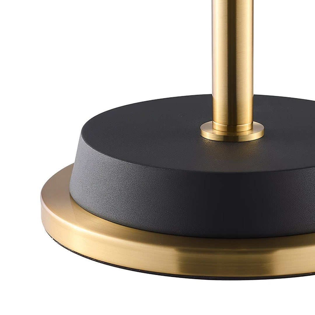 Slim Black Gold Arched Floor Lamp