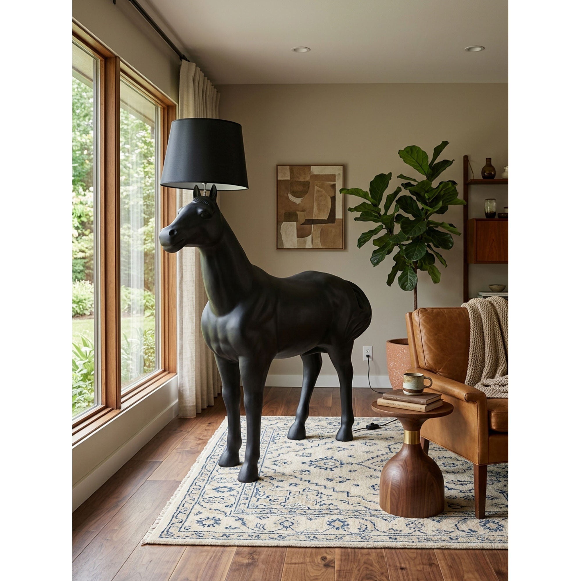 Sculptural Horse Floor Lamp