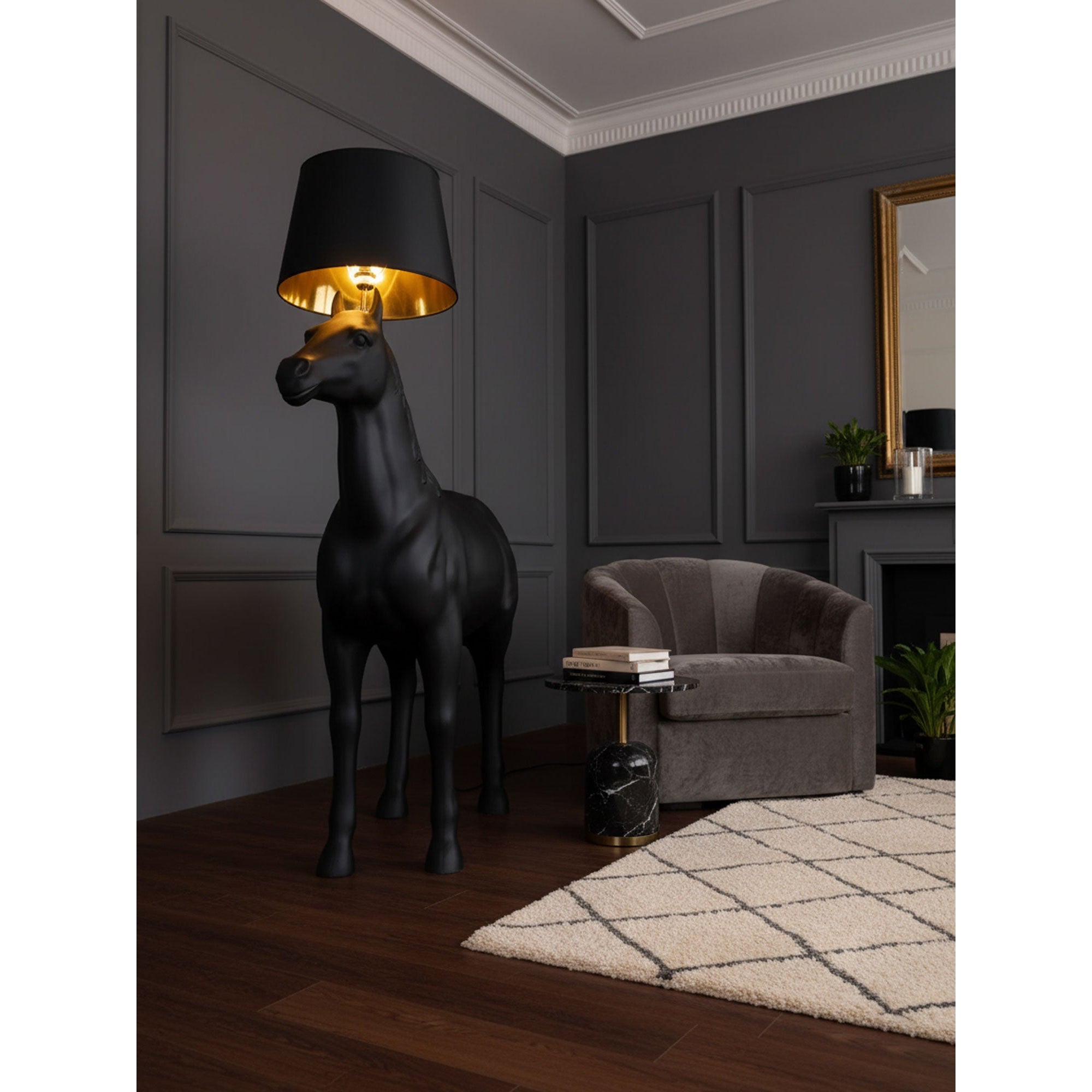Sculptural Horse Floor Lamp