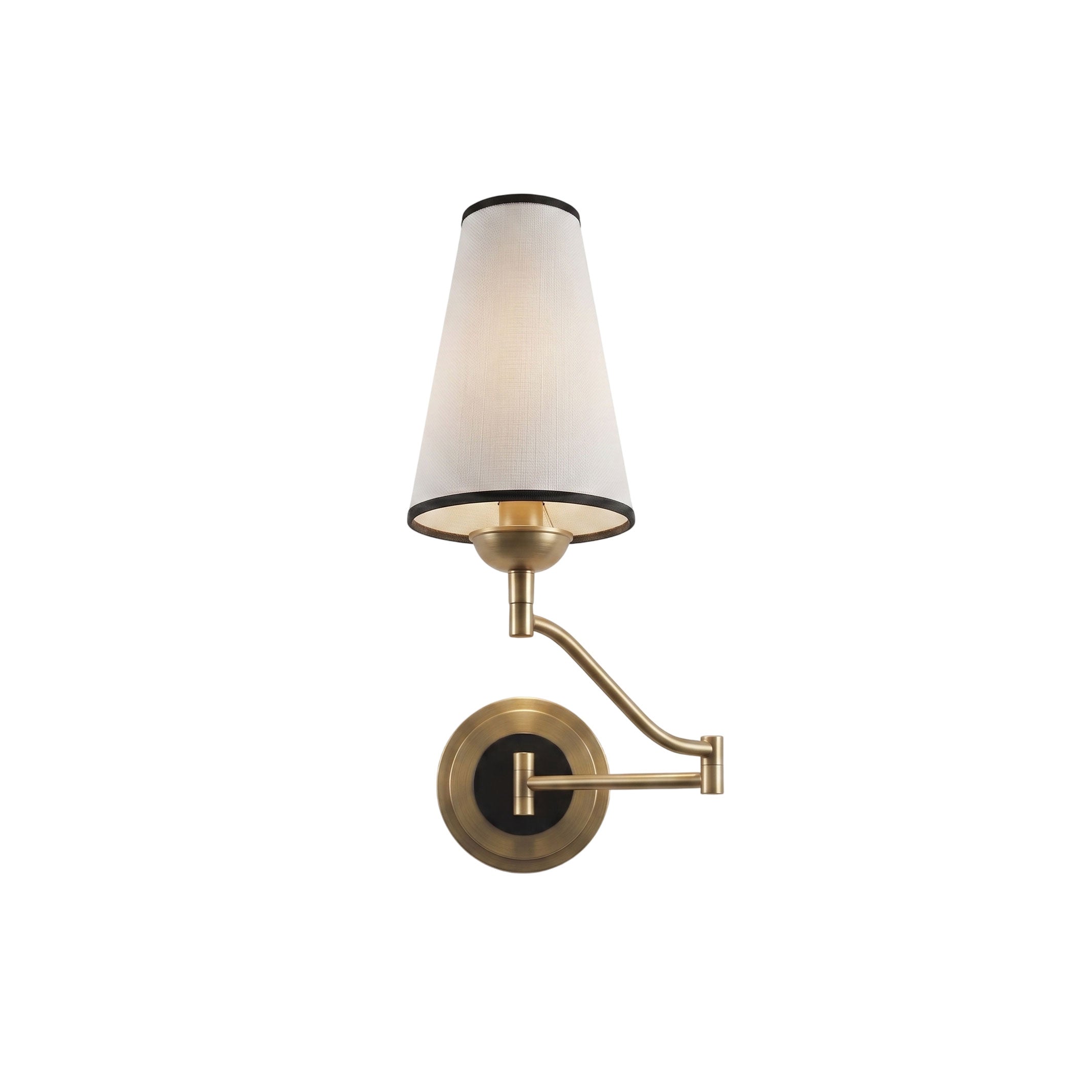 Adjustable Swing Arm Brass Wall Sconce