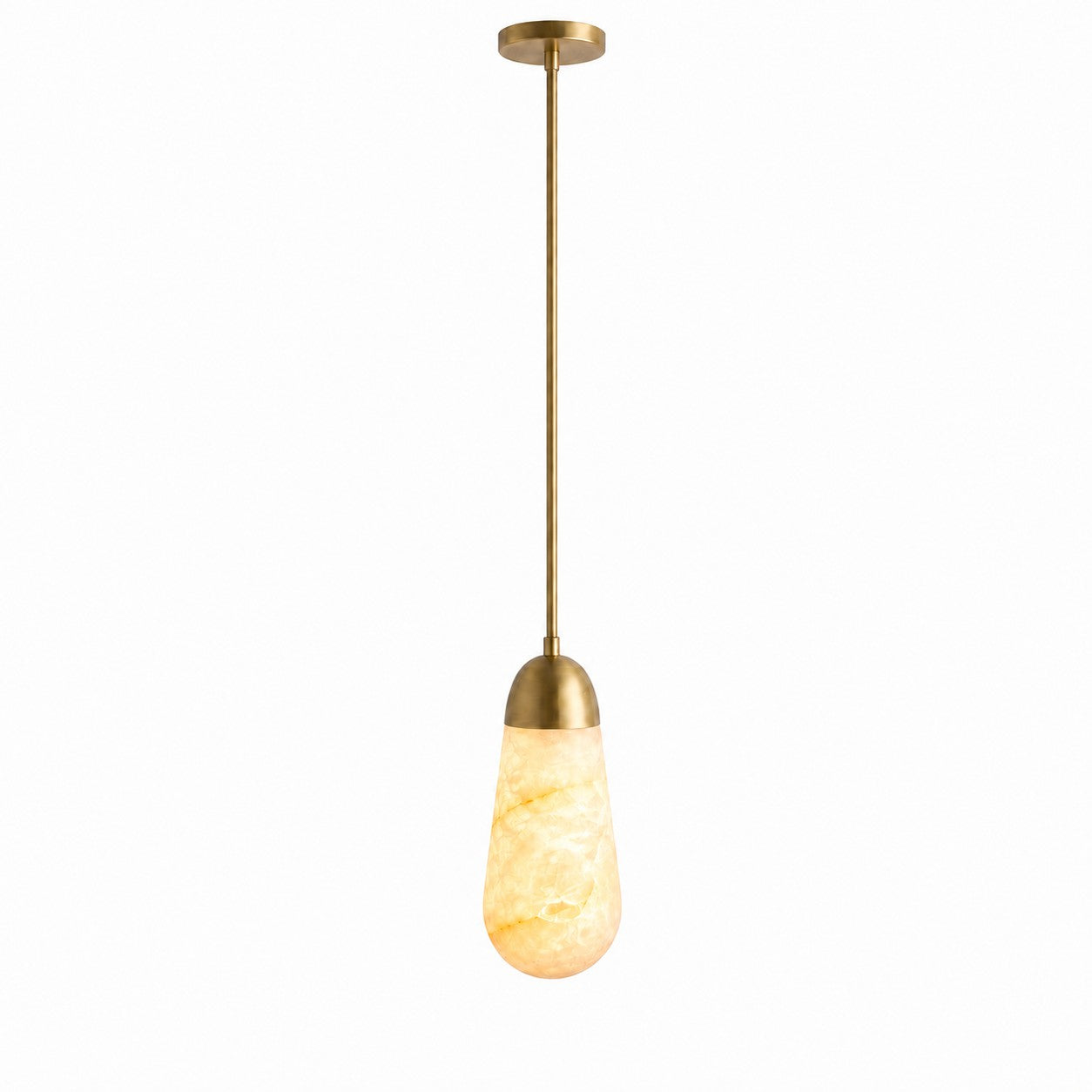 Slim Drop Alabaster Pendant Lamp