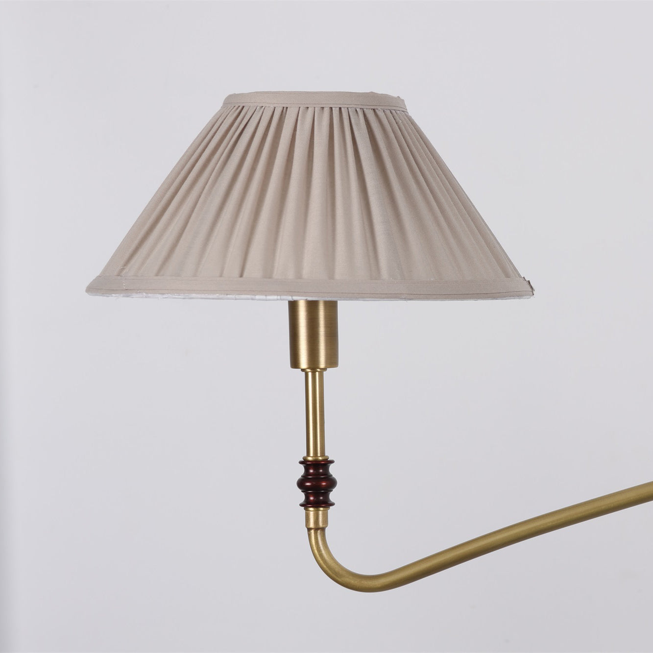 Pleated Empire Shade Brass Chandelier