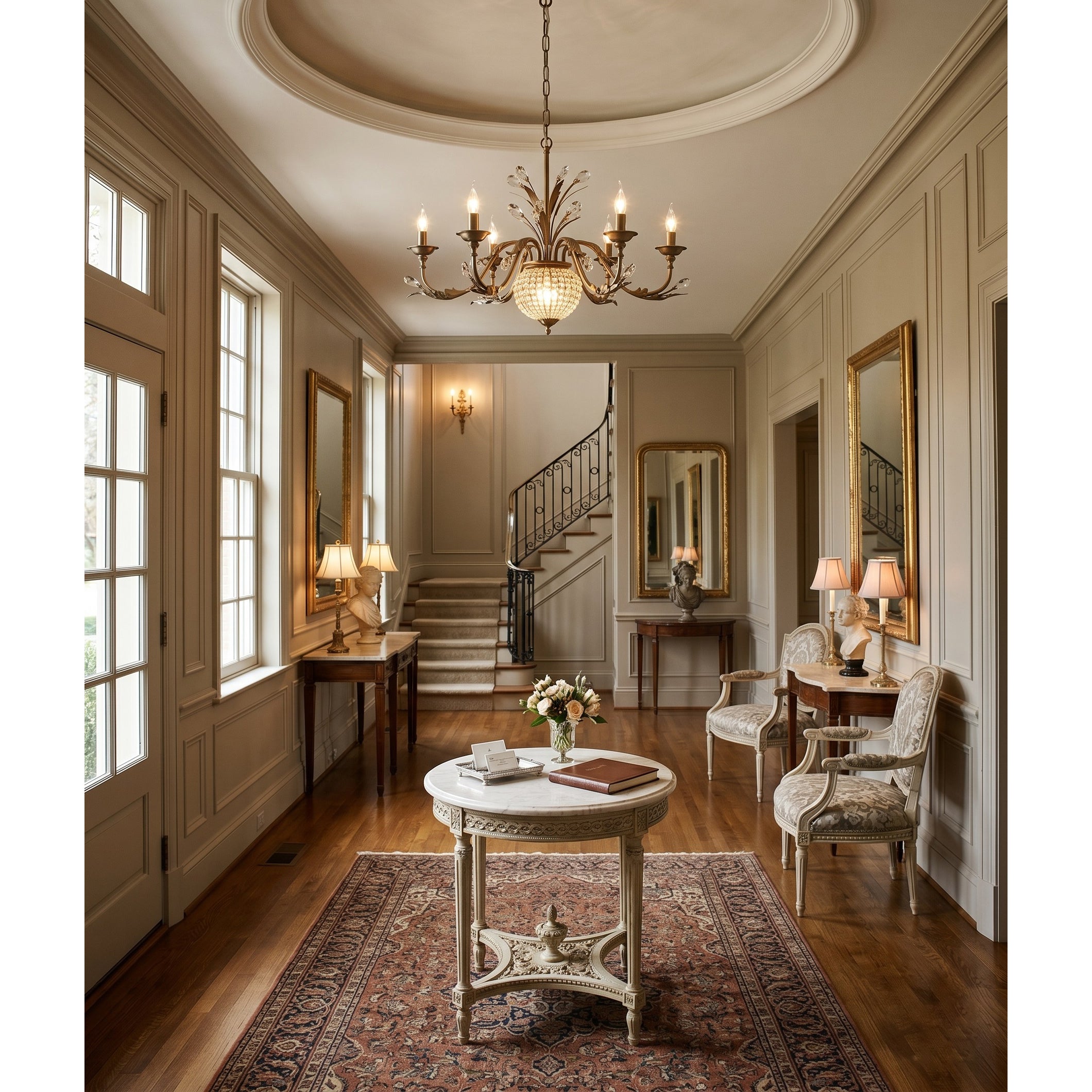 Coffee Gold Teardrop Crystal Chandelier