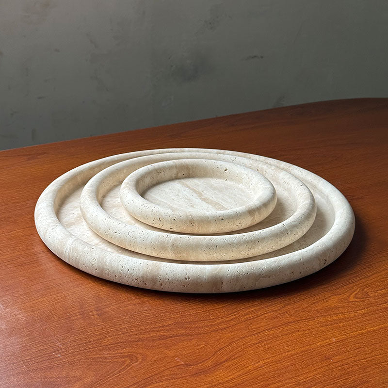 Round Stone Catchall Tray
