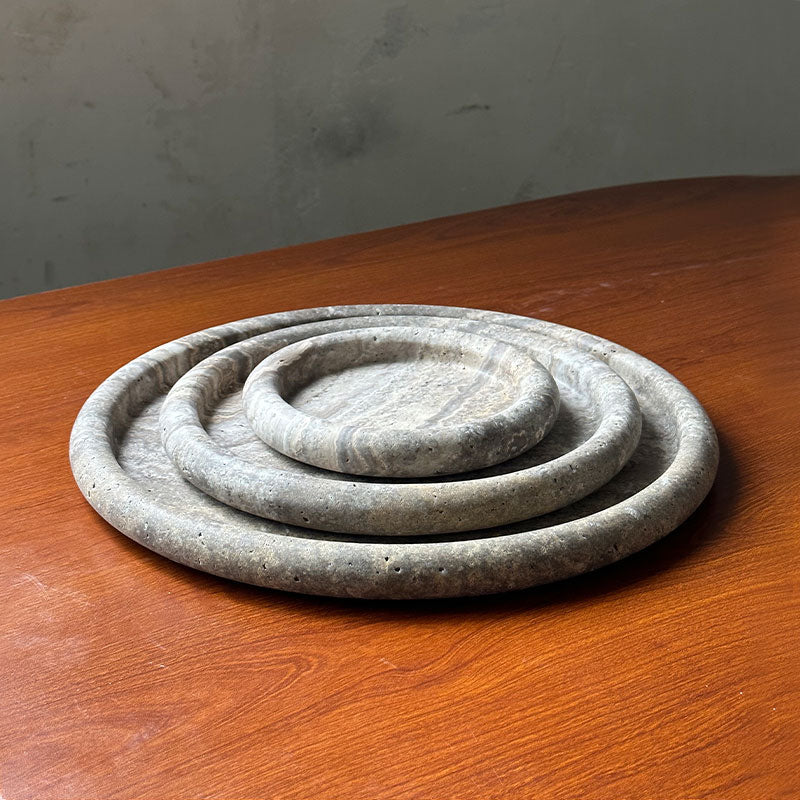 Round Stone Catchall Tray