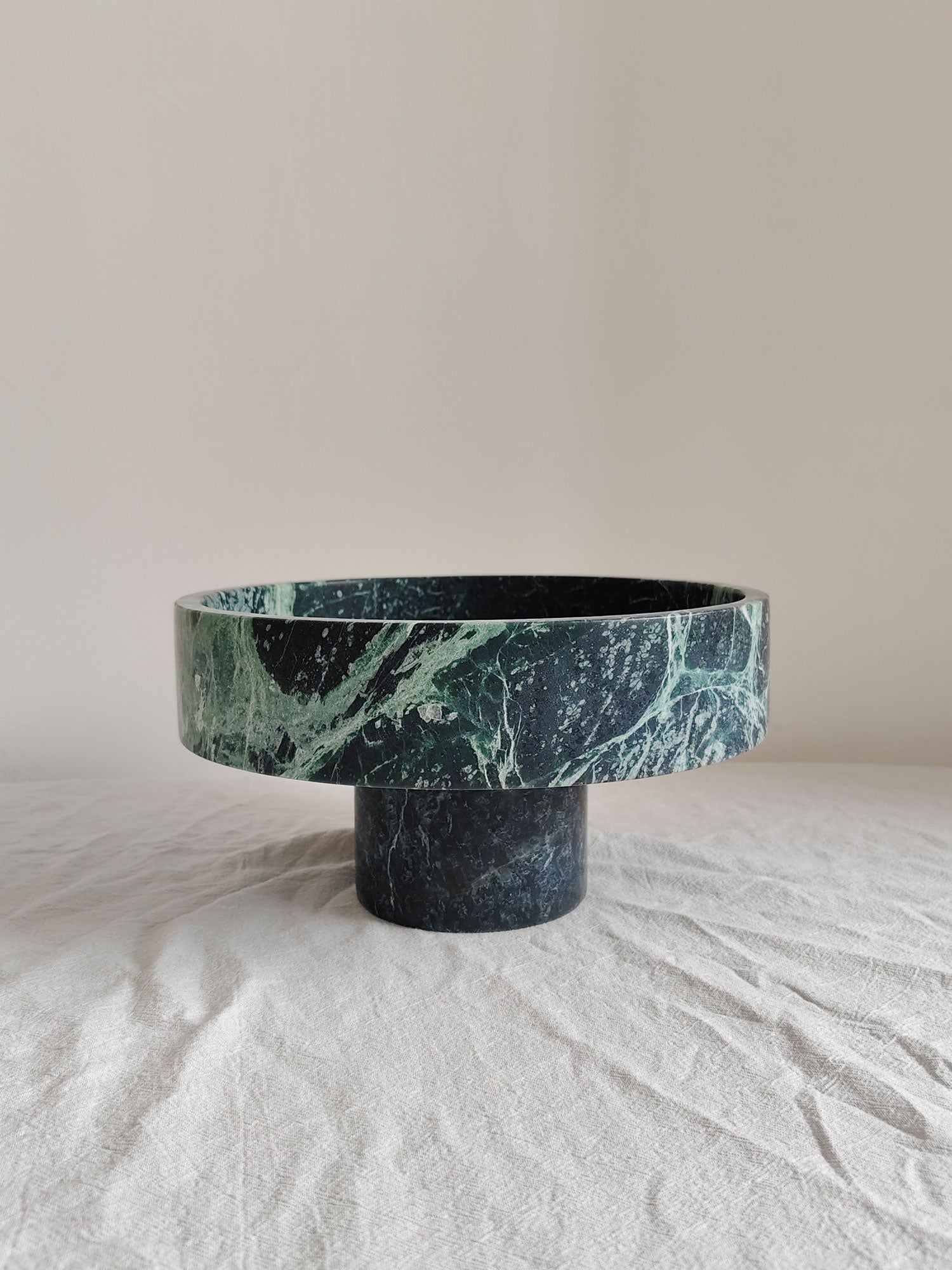 Footed Marble Pedestal Bowl