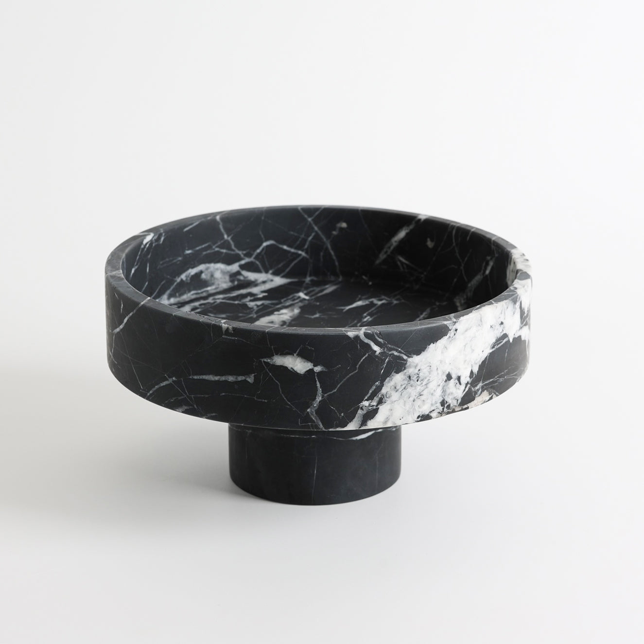 Footed Marble Pedestal Bowl