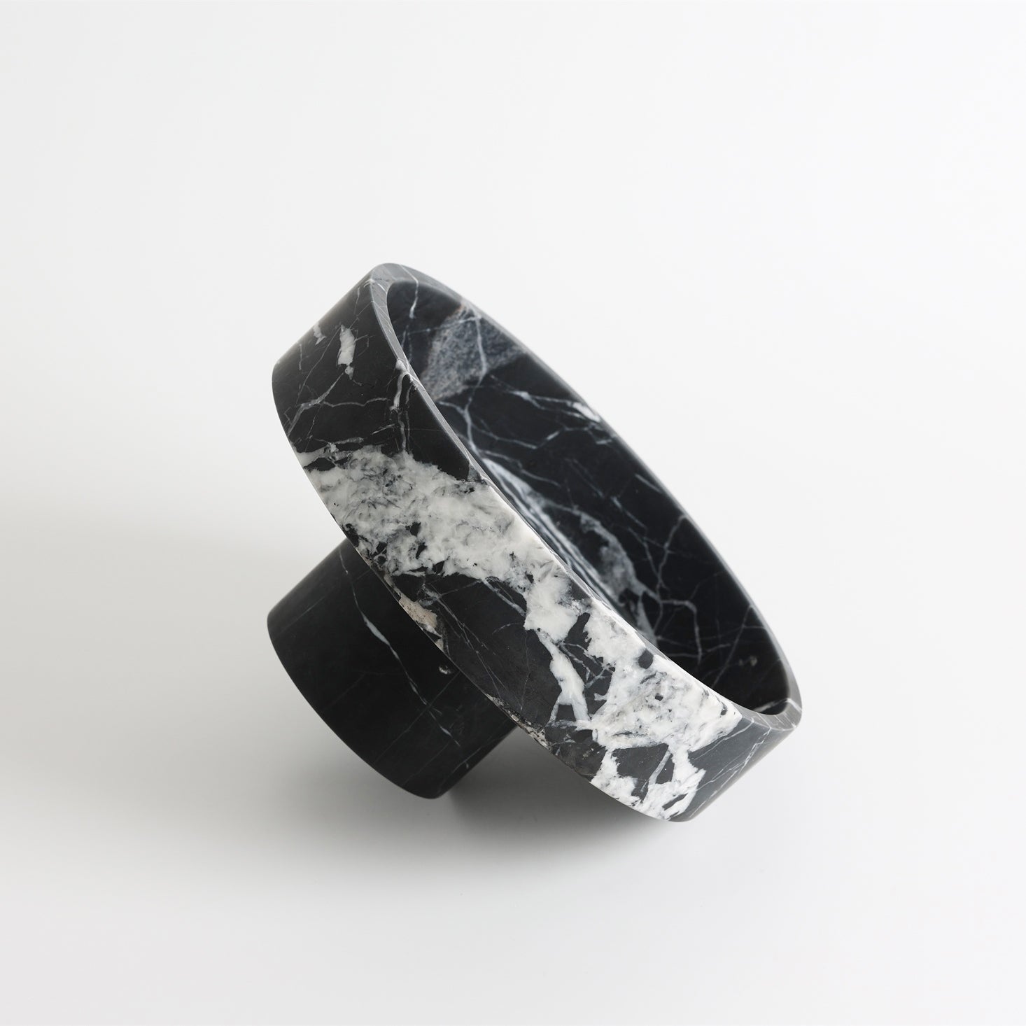 Footed Marble Pedestal Bowl