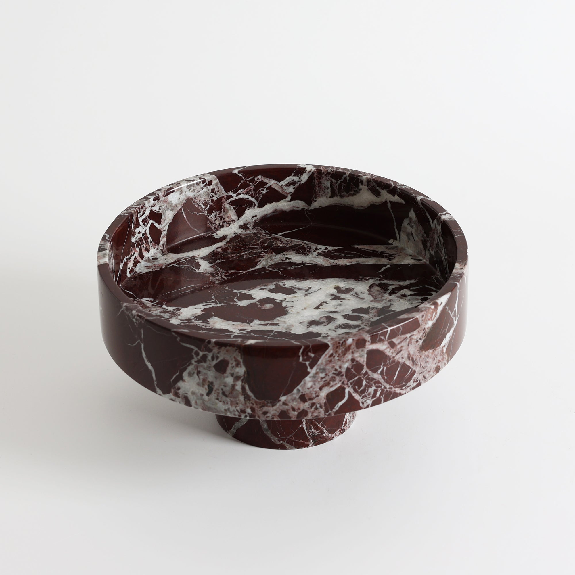 Footed Marble Pedestal Bowl